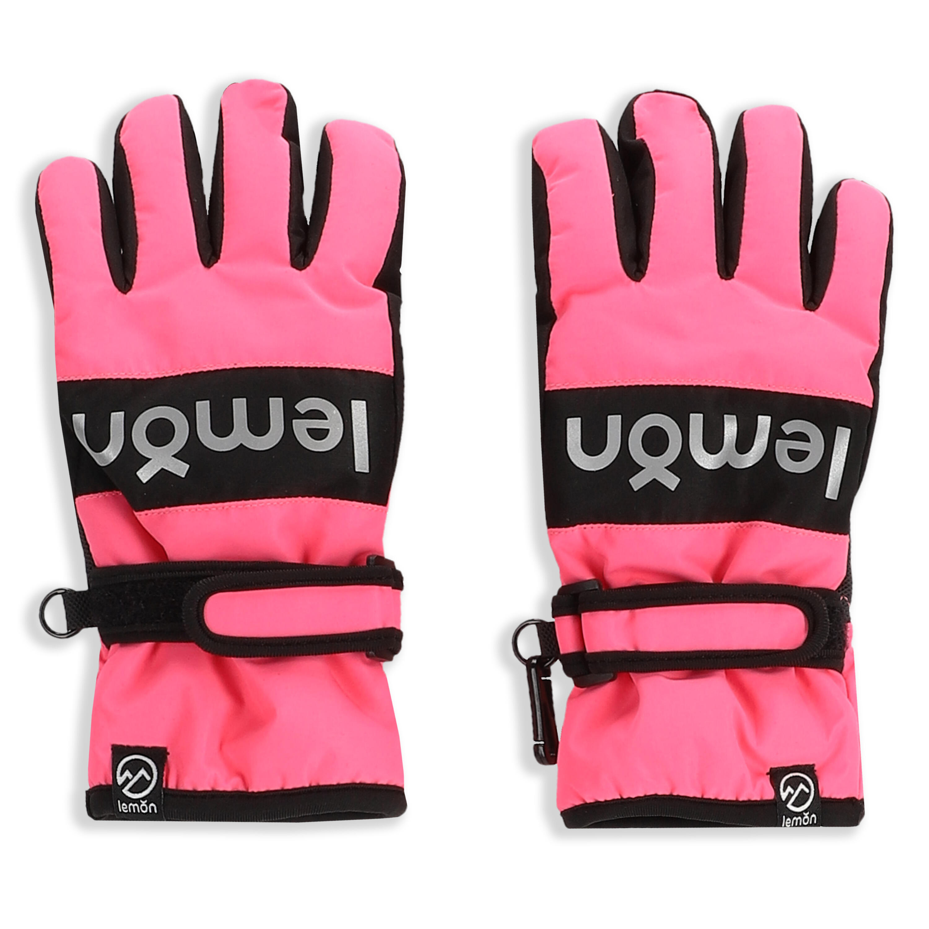 Rękawice narciarskie dziecięce pięciopalczaste Lemon Explore ZL5 fuksja