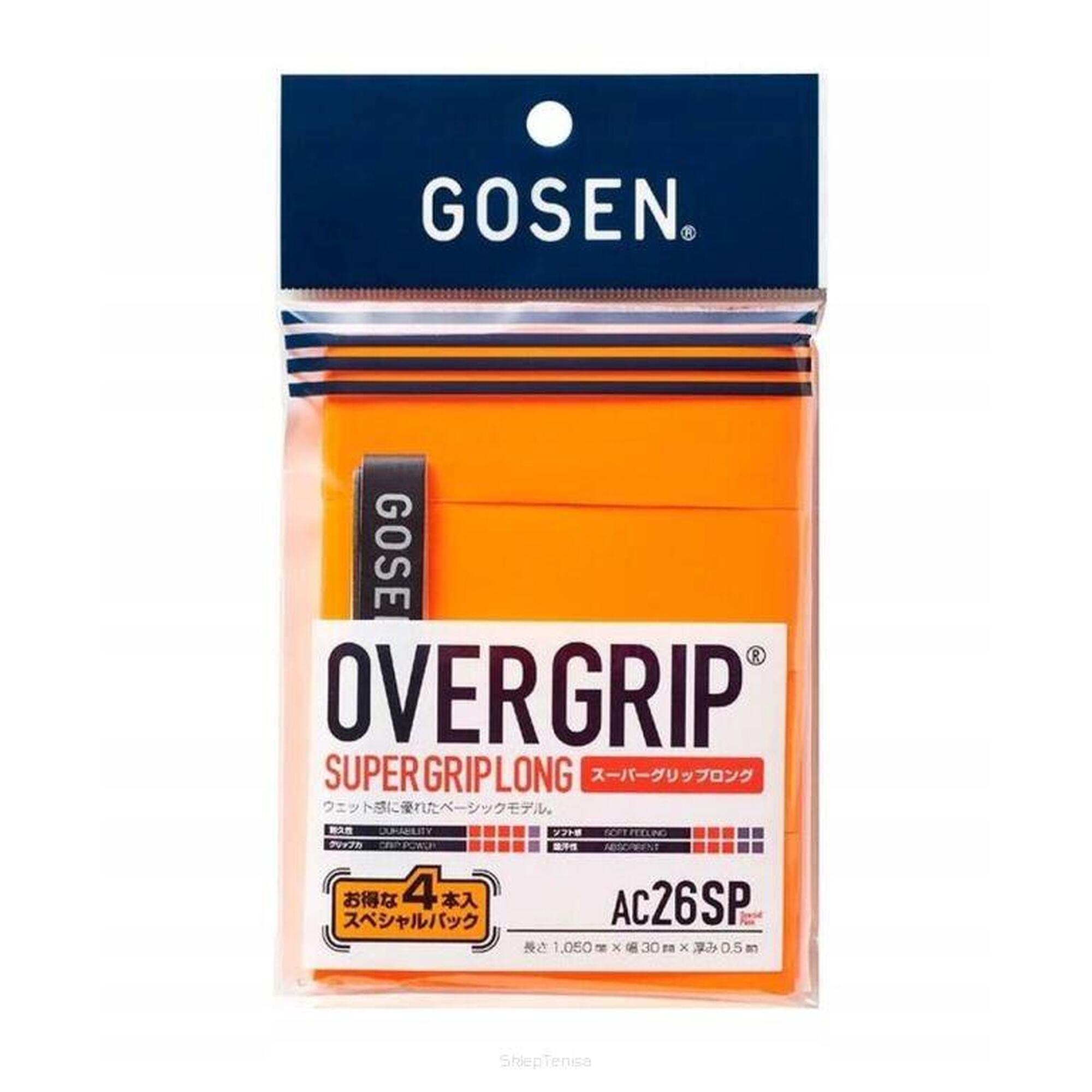 Owijki wierzchnie Gosen Super Grip 4P - pomarańczowe