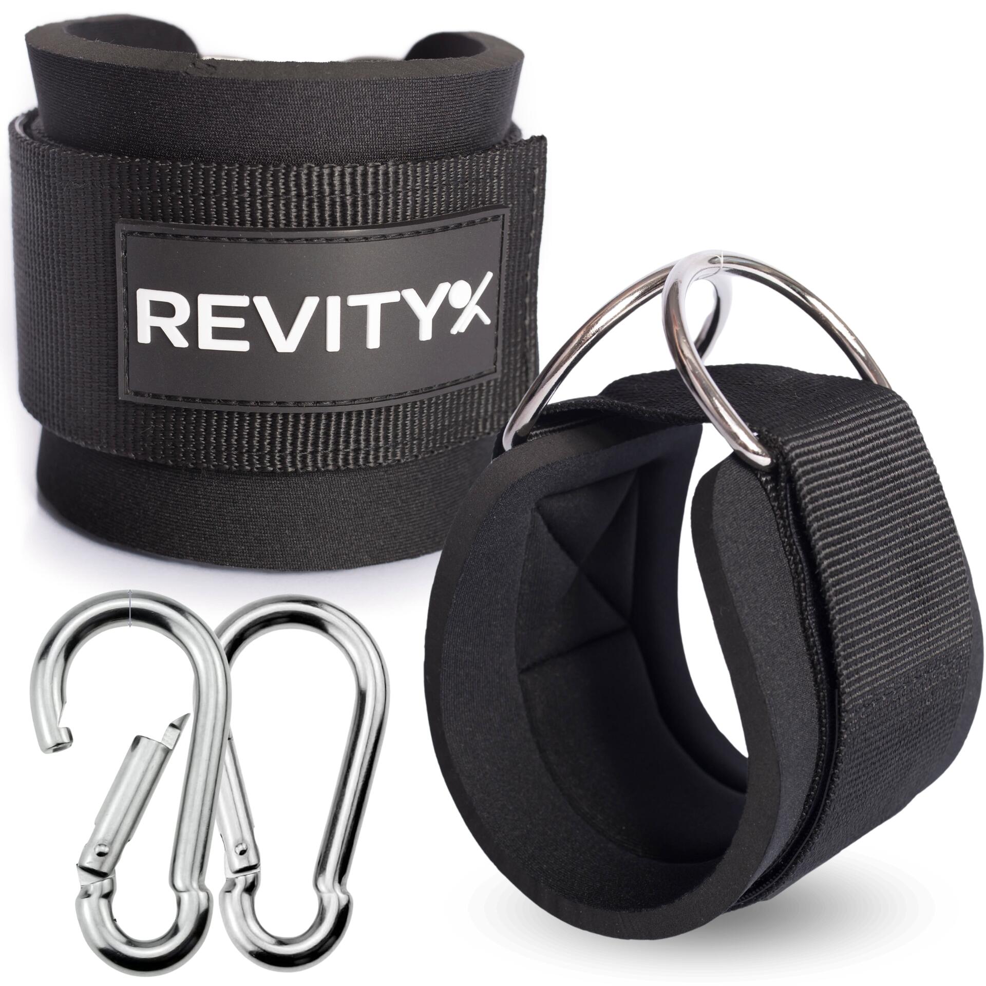 Uchwyty opaski na kostki do wyciągu Revity do treningu nóg i pośladków 2 szt.