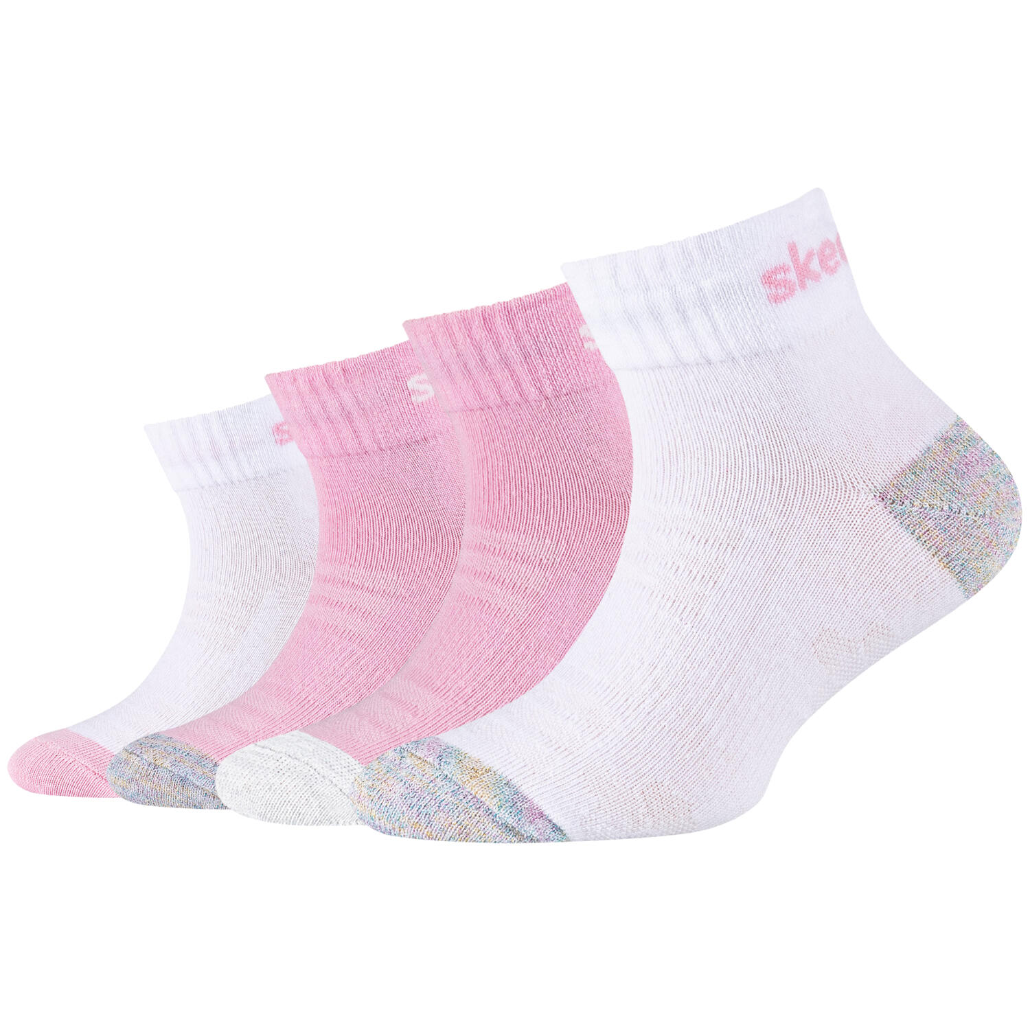 Skarpetki sportowe dziewczęce 4PPK Girls Mesh Ventilation Quarter Socks