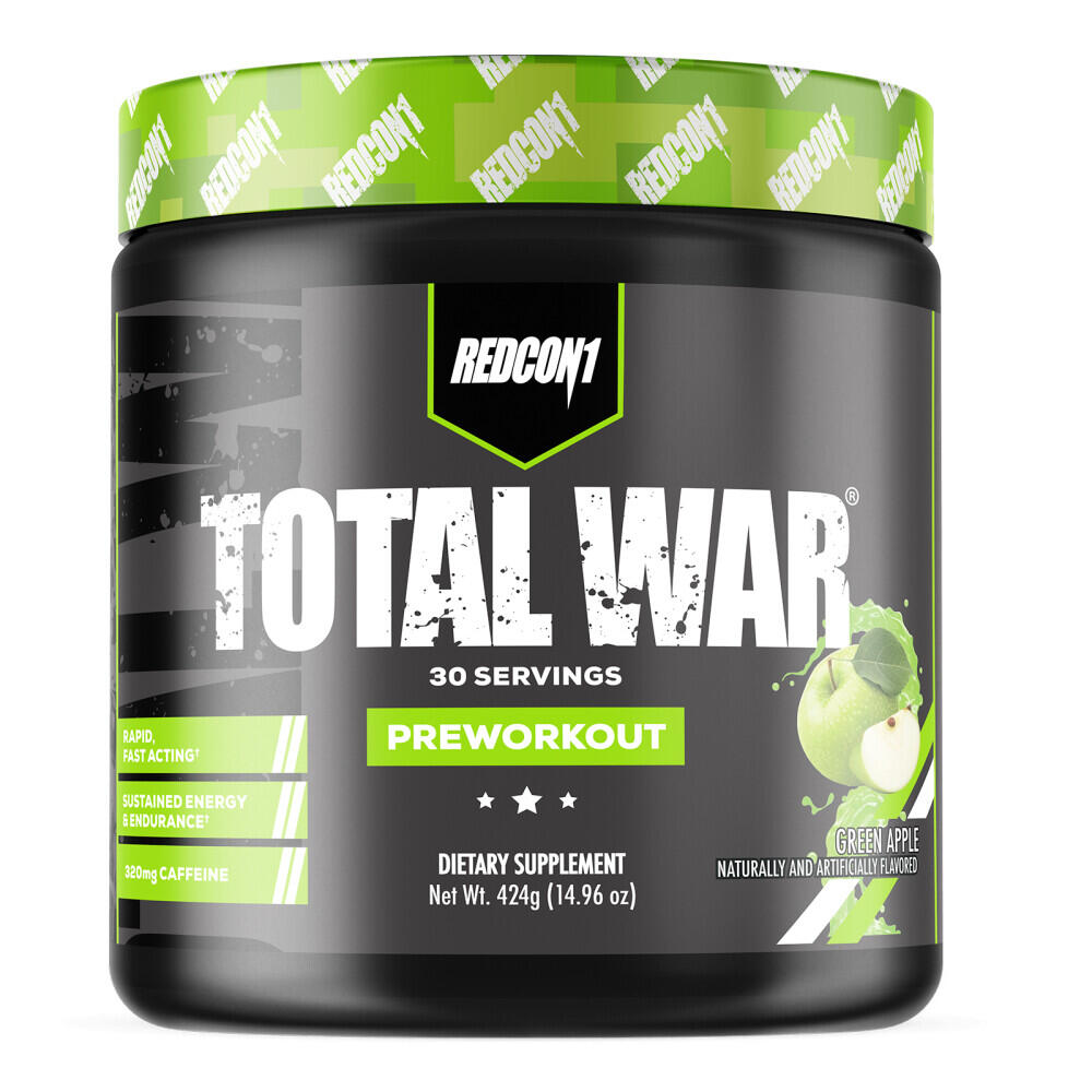 Odżywka Przedtreningowa Total War Zielone Jabłko Redcon1 424g