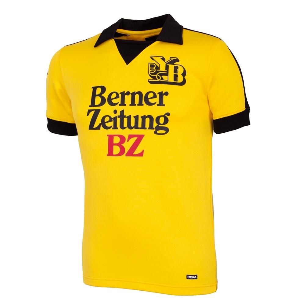 Koszulka retro piłkarska dla dorosłych - BSC Young Boys 1980 - 81 - Żółty