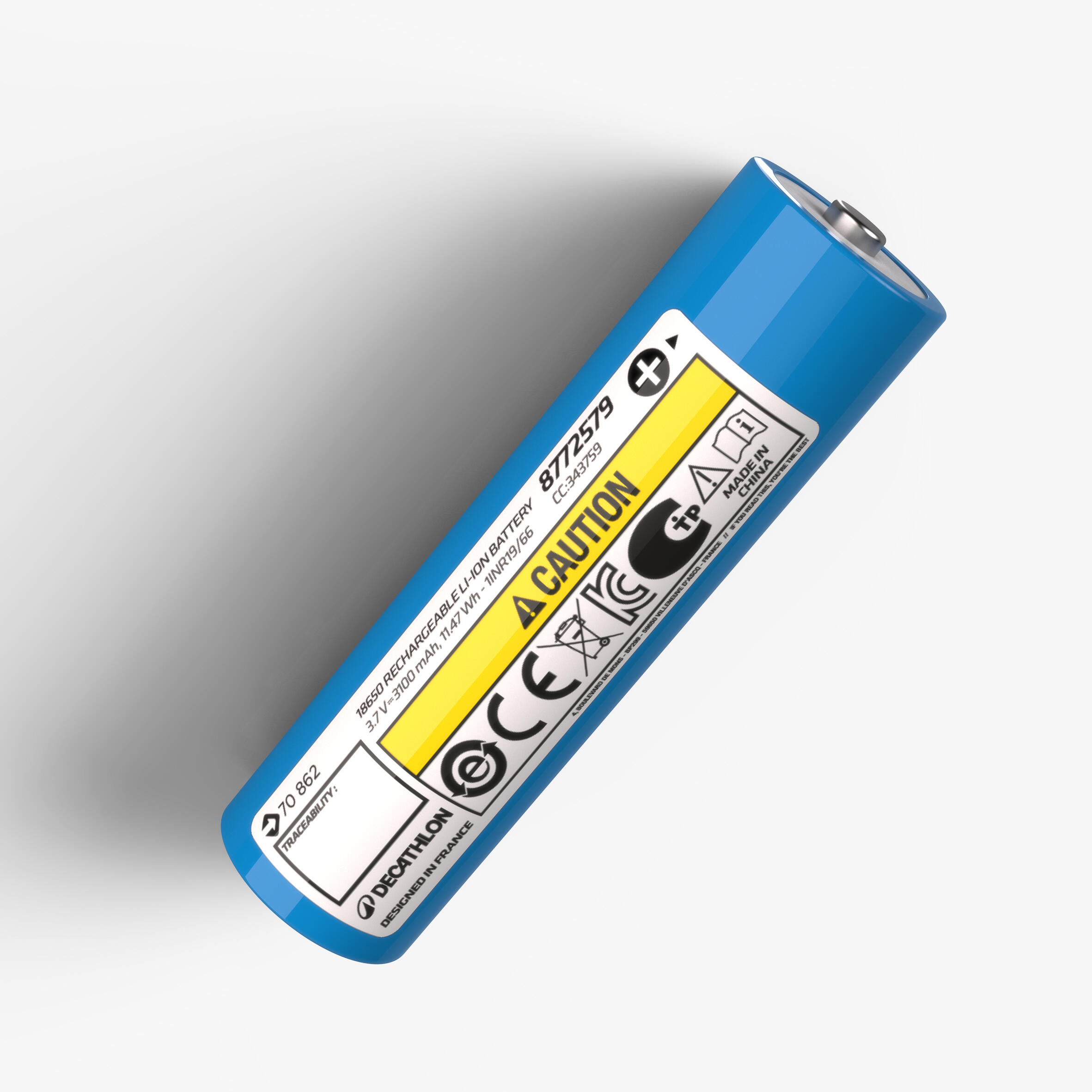 Akumulator Decathlon Li-ion 18650 / 3,7 V 3100 mAh