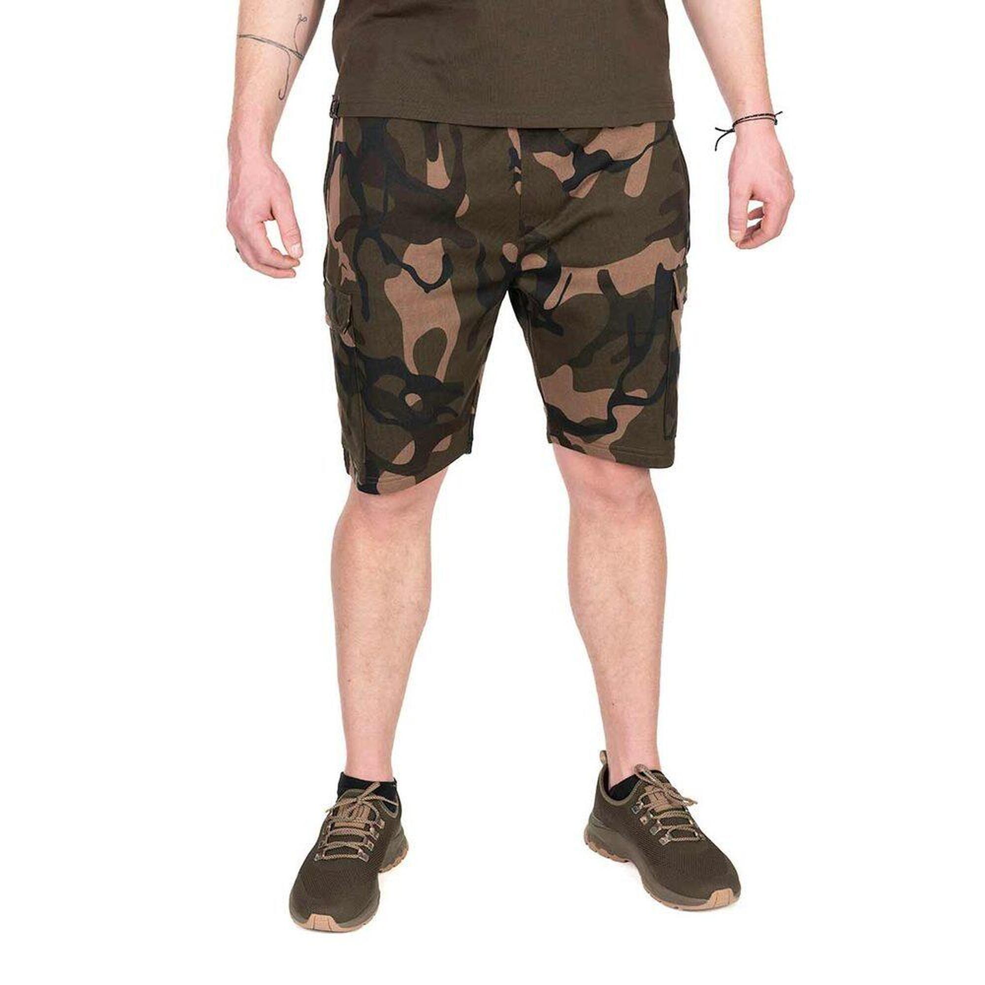 Spodenki Szorty Wędkarskie Męskie Fox Lw Camo Jogger Shorts