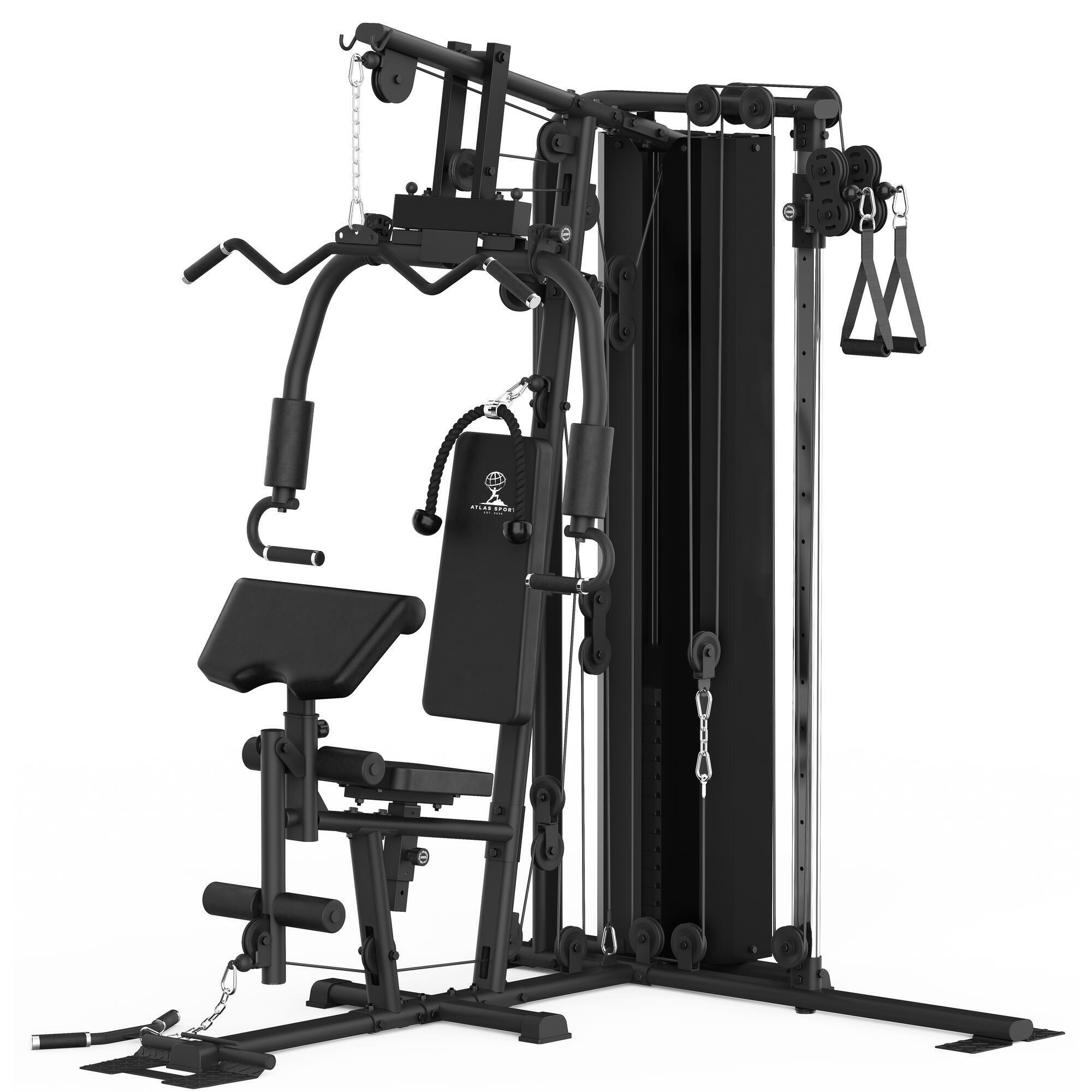 ATLAS SPORT DO ĆWICZEŃ 2 STANOWISKA STOS 82 kg 2x MODEL 204