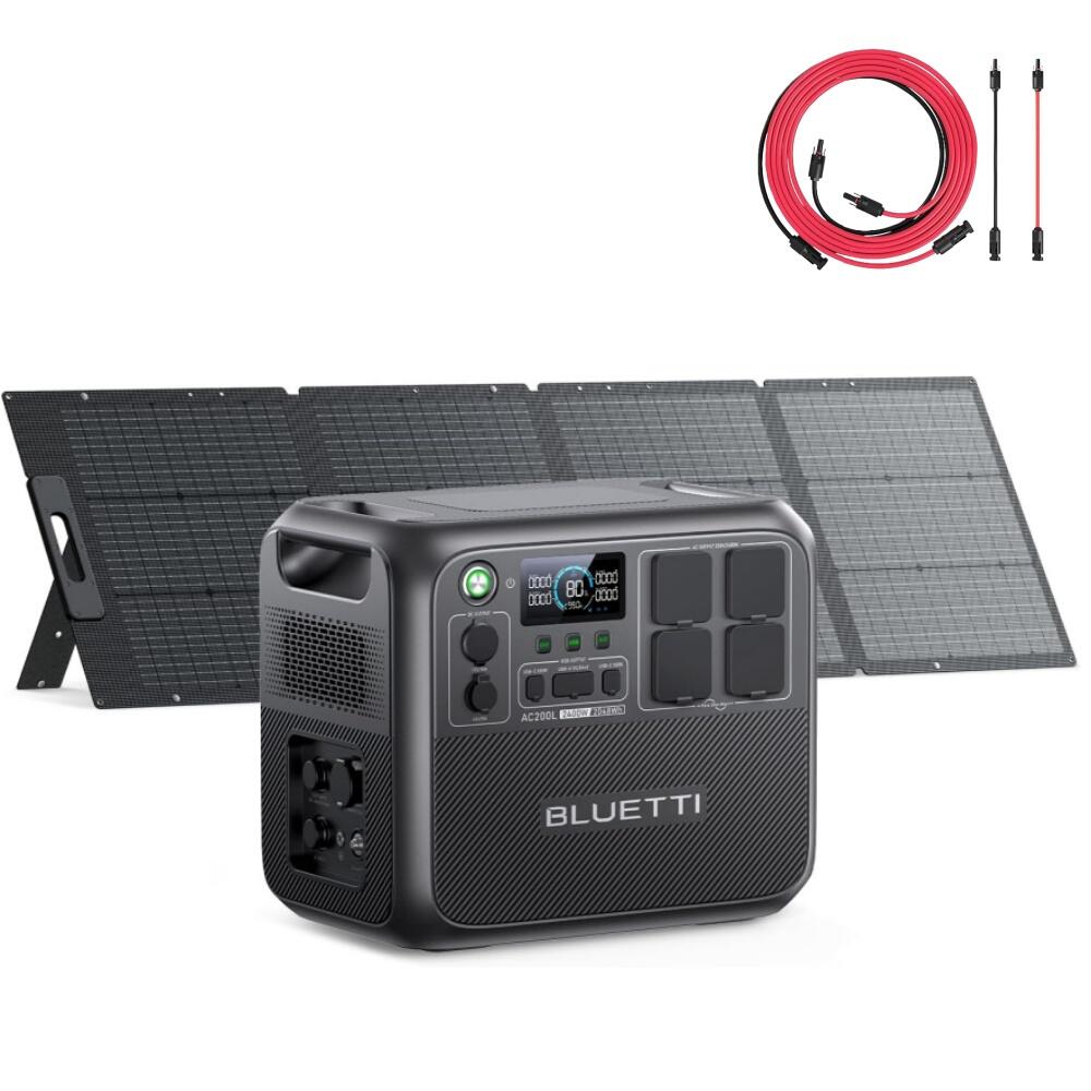 AC200L+PV200 generator solarny 2048Wh, zasilanie domu na śnieżyce i awarie sieci