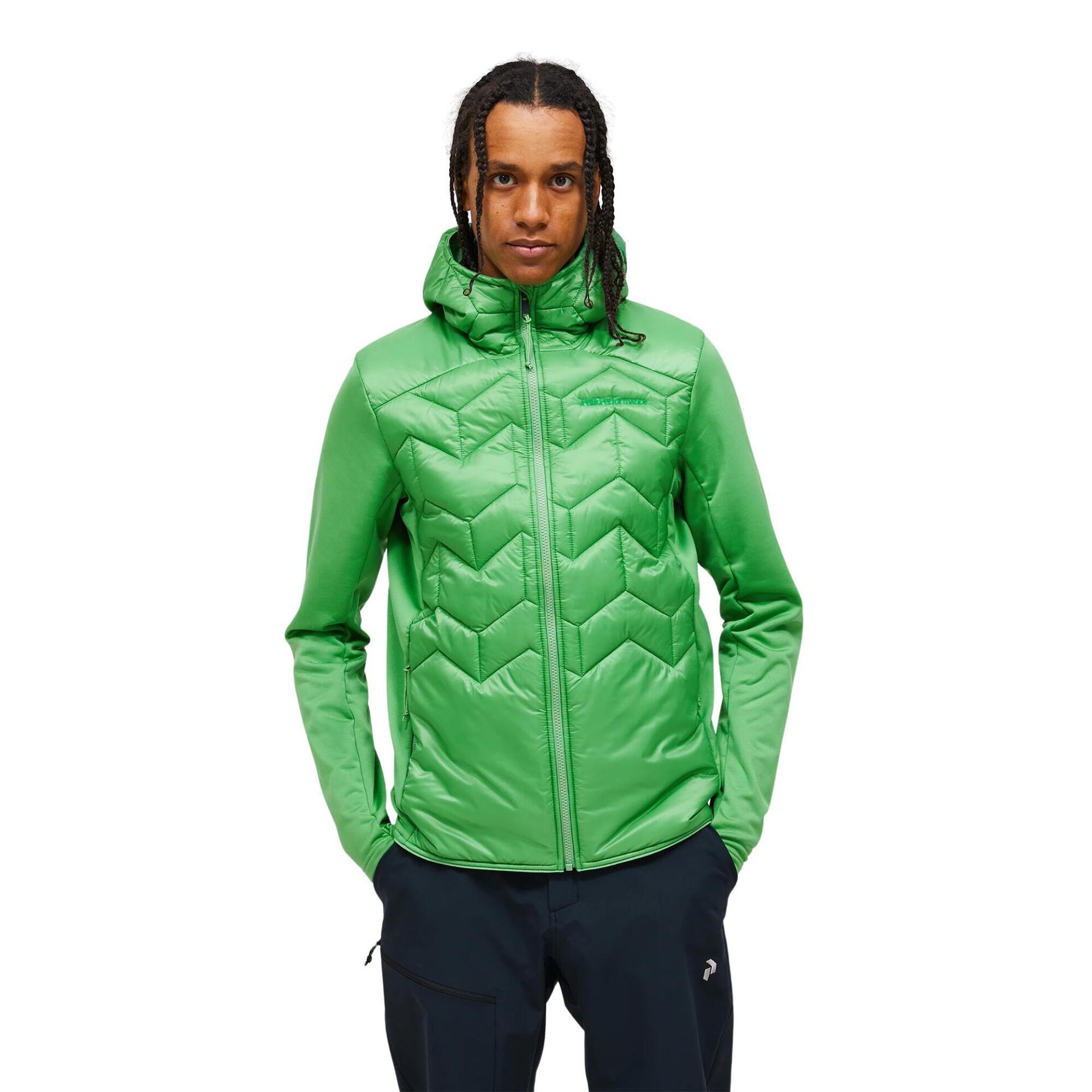 Kurtka Peak Performance męska Elevate Liner Hybrid Hood Jacket zielona - S