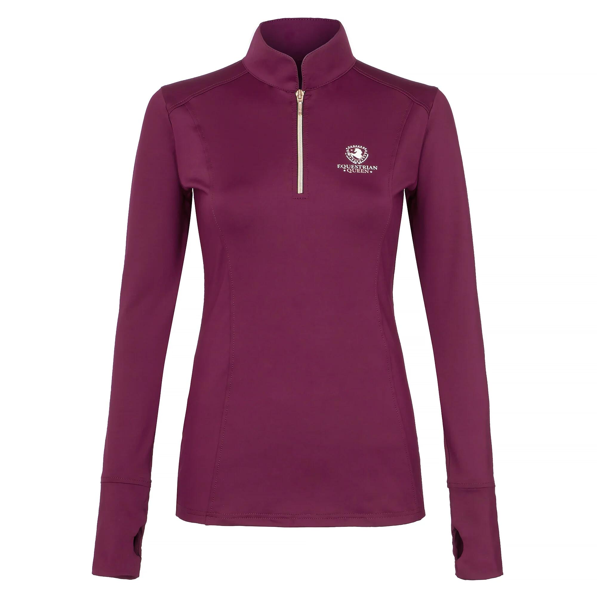 Koszulka jeździecka damska EQUESTRIAN QUEEN Bailey z długim rękawem
