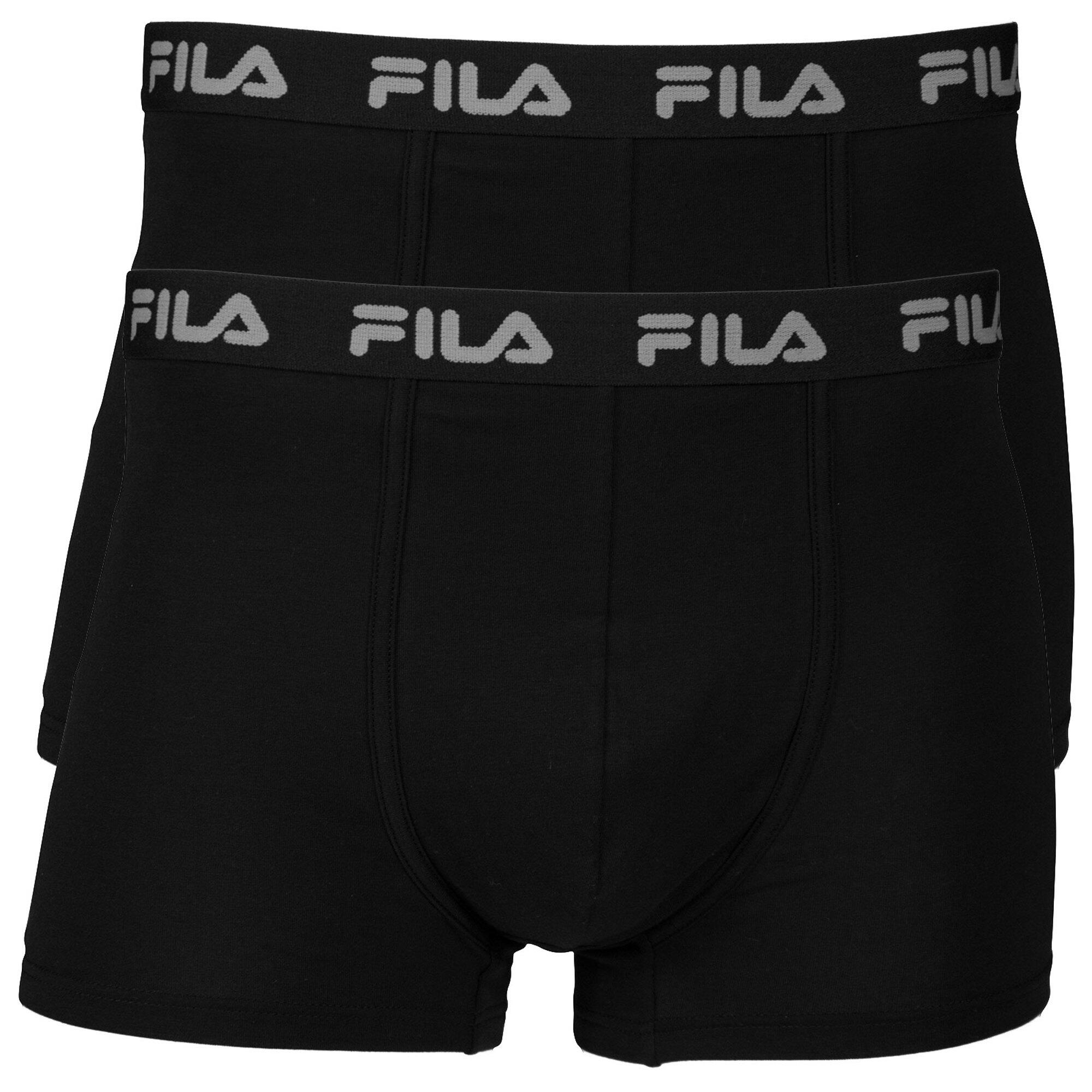 Bokserki męskie Fila 2-pack czarne S