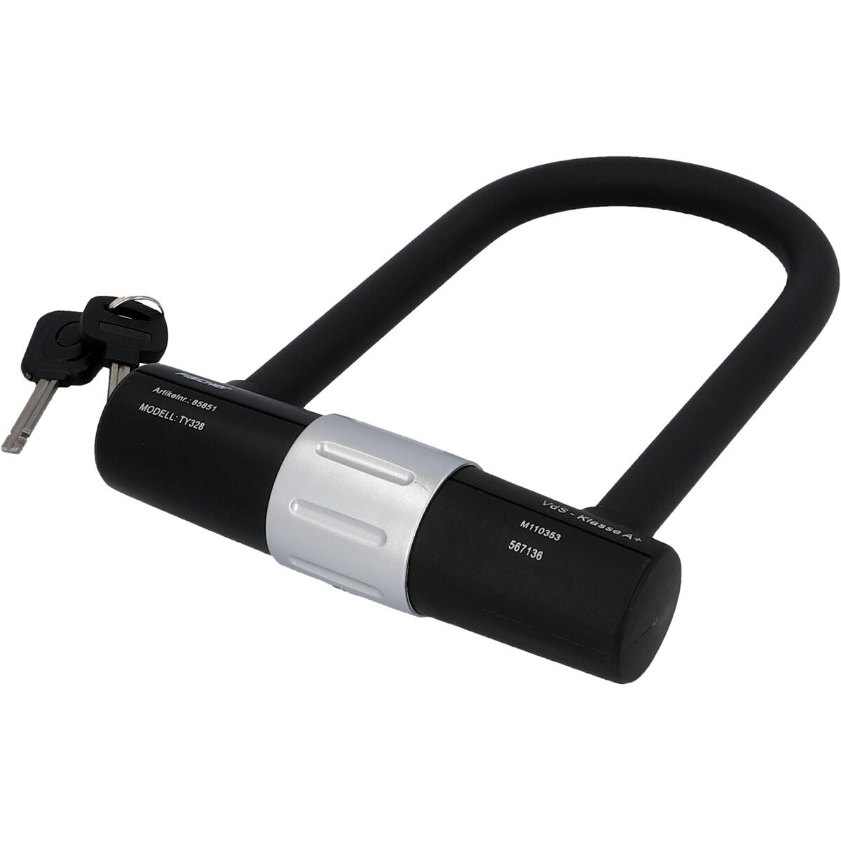 Zapięcie rowerowe U-LOCK z uchwytem Fischer 19 cm 16 mm