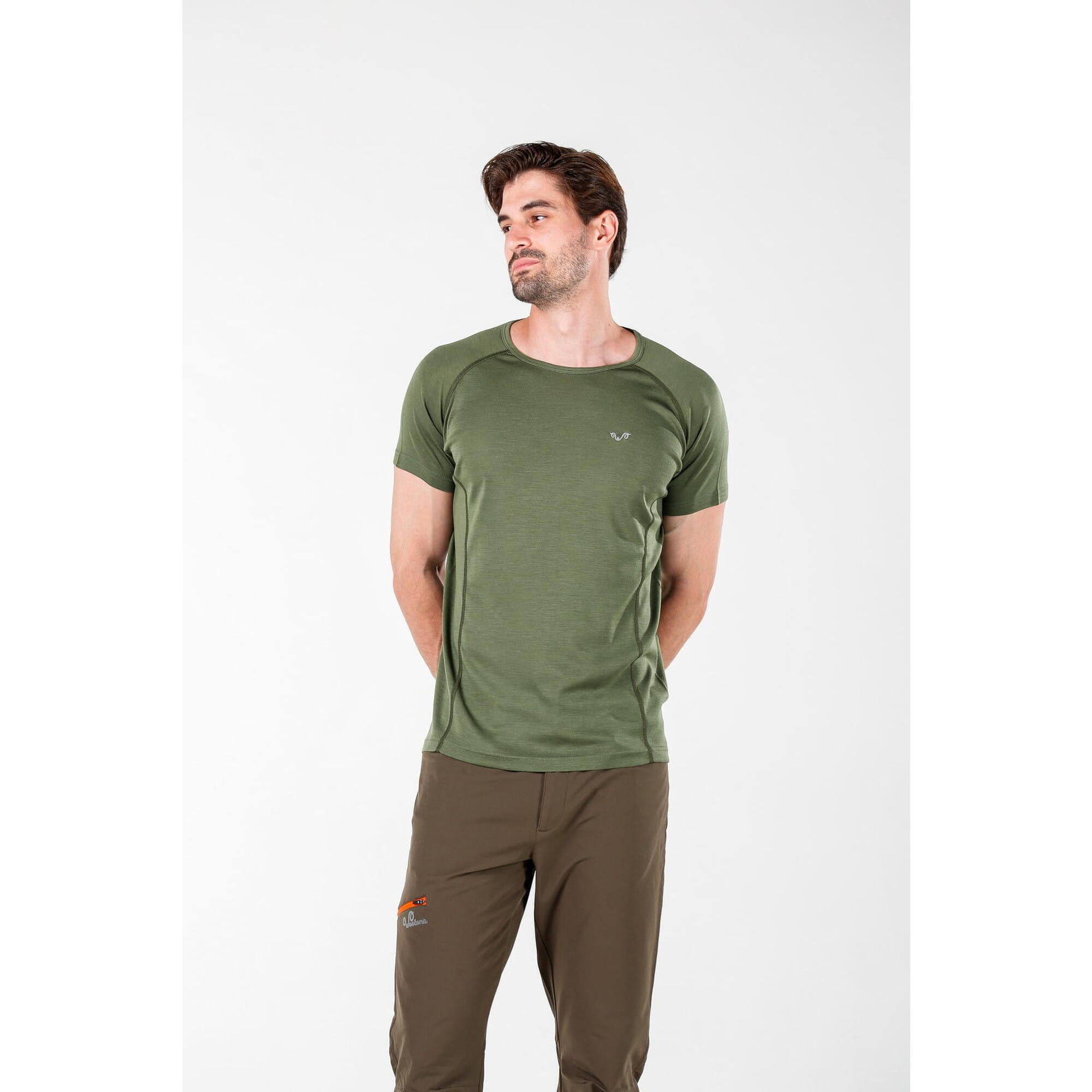 Koszulka termoaktywna męska Woolona Berg 100% Merino z krótkim rękawem