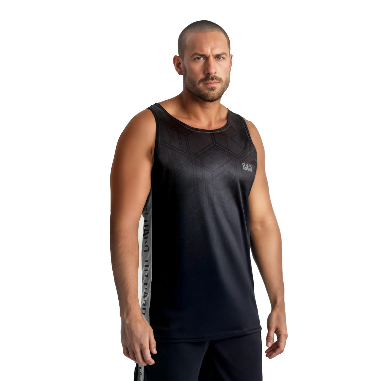 Koszulka bokserska TankTop Silver DBX Bushido