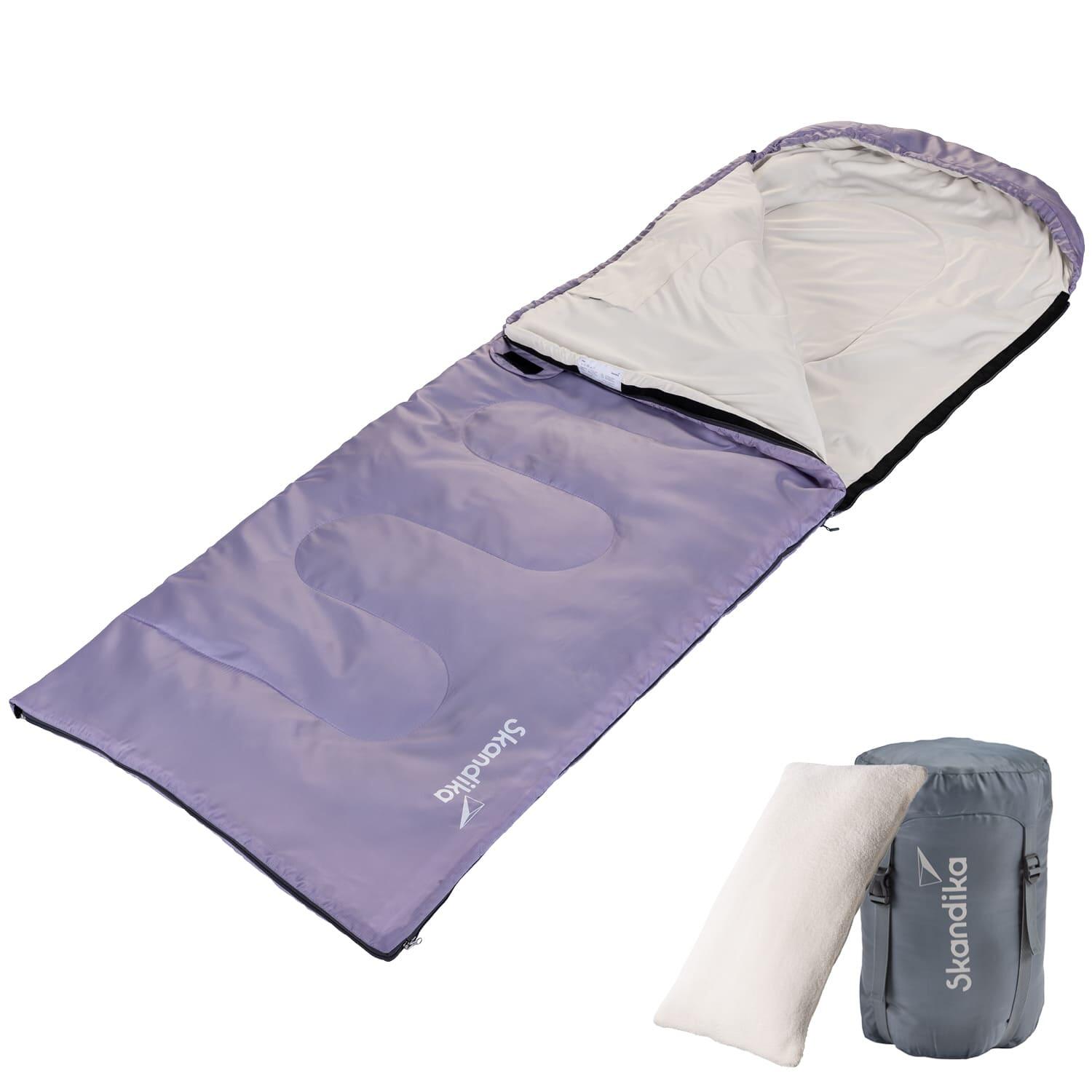 Śpiwór kempingowy Skye, 3 sezony,15°C do 5°C, możliwość łączenia, zamek lewy