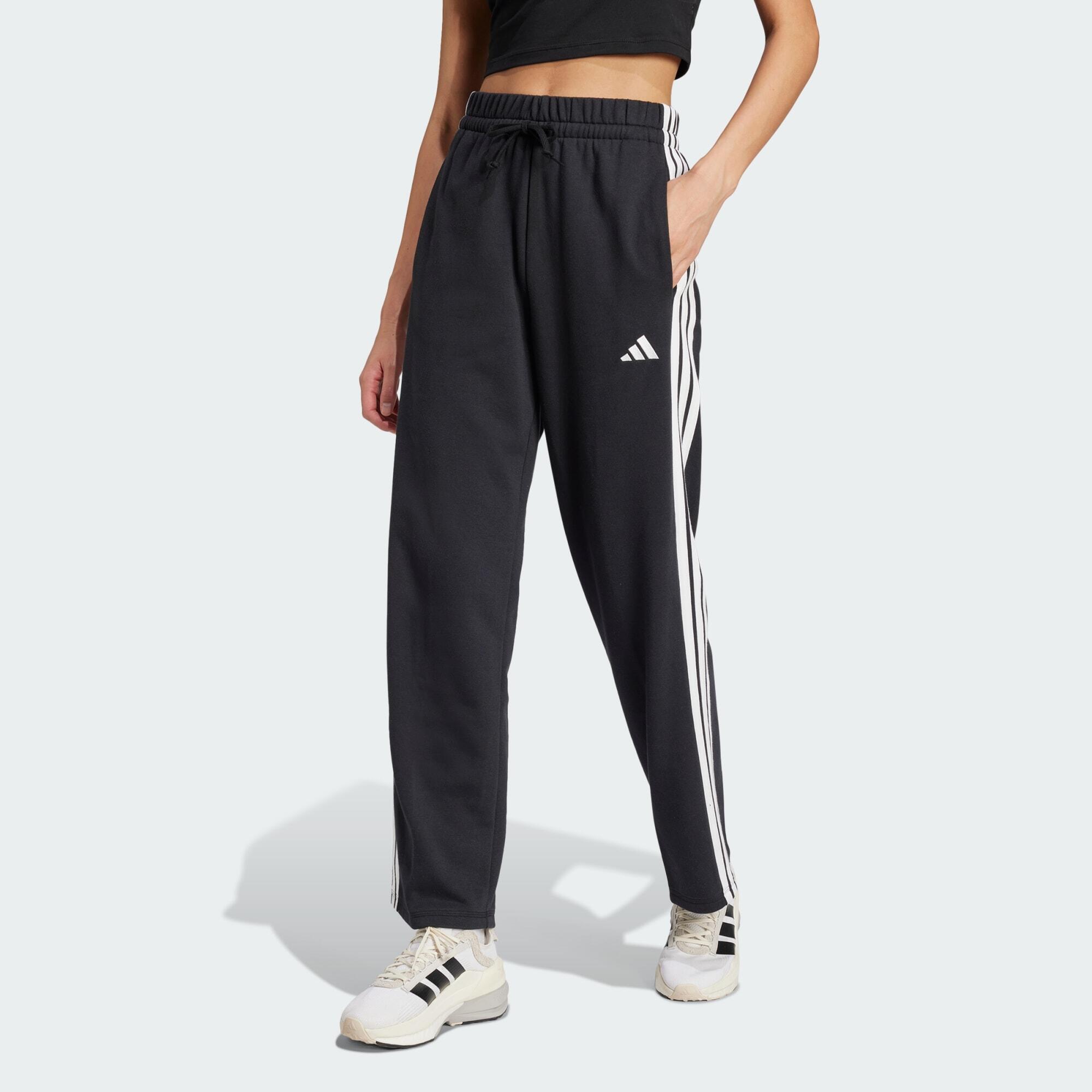 Spodnie Essentials 3-Stripes Open Hem French Terry