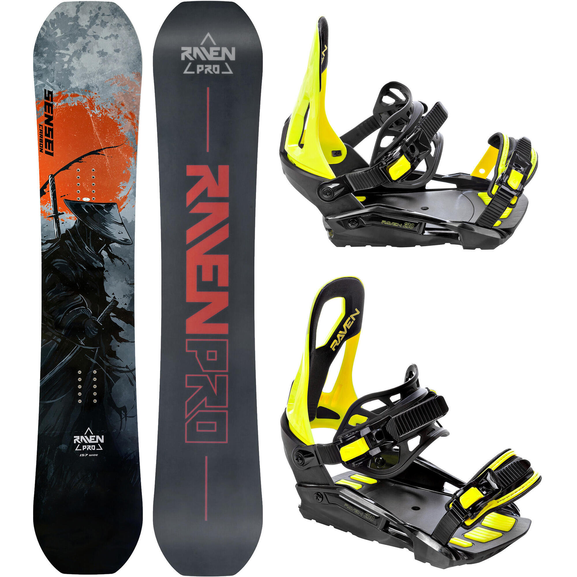 Zestaw Deska snowboardowa Raven PRO Sensei Carbon + Wiązania Raven s230