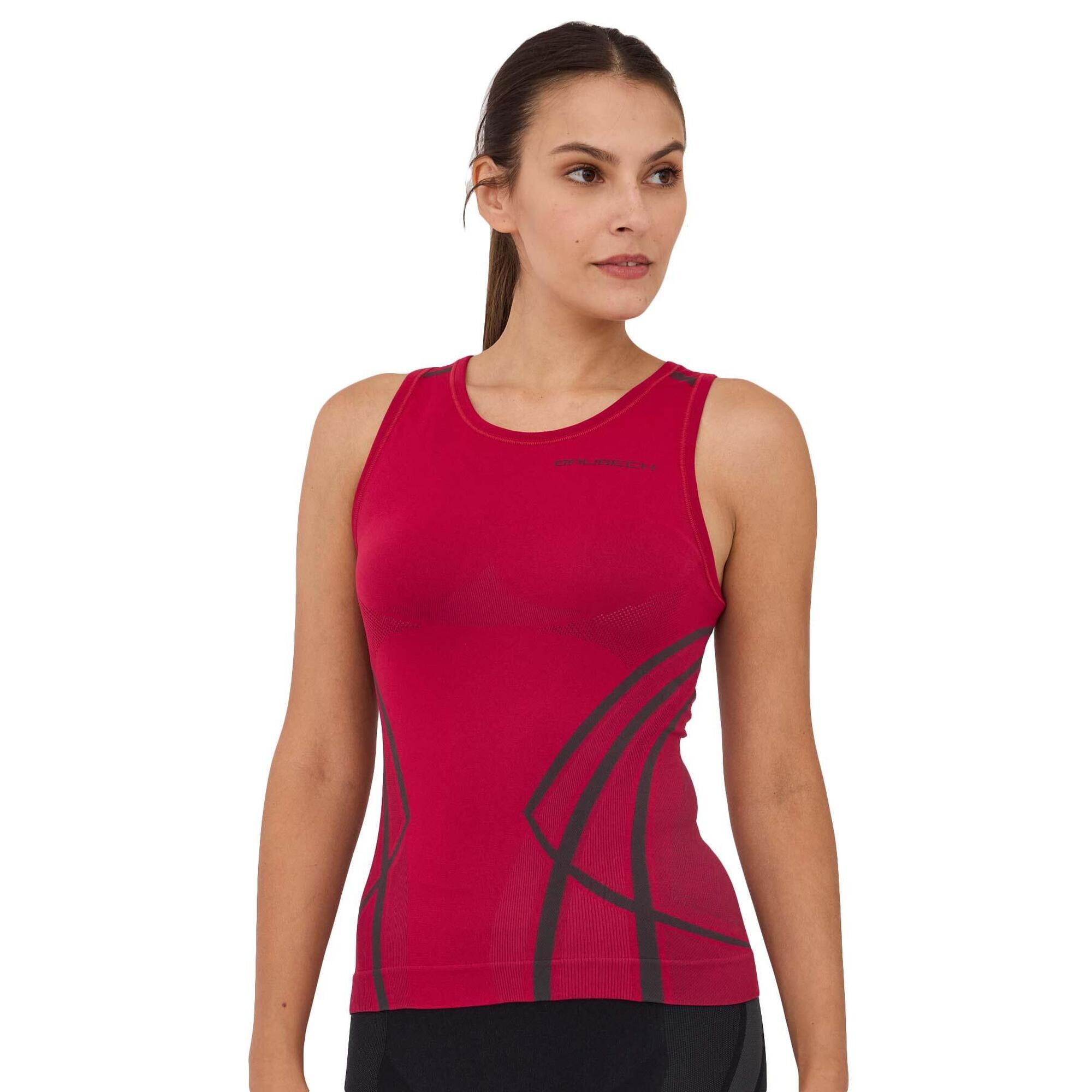 Bezrękawnik damski z wąskim ramiączkiem Brubeck FITNESS