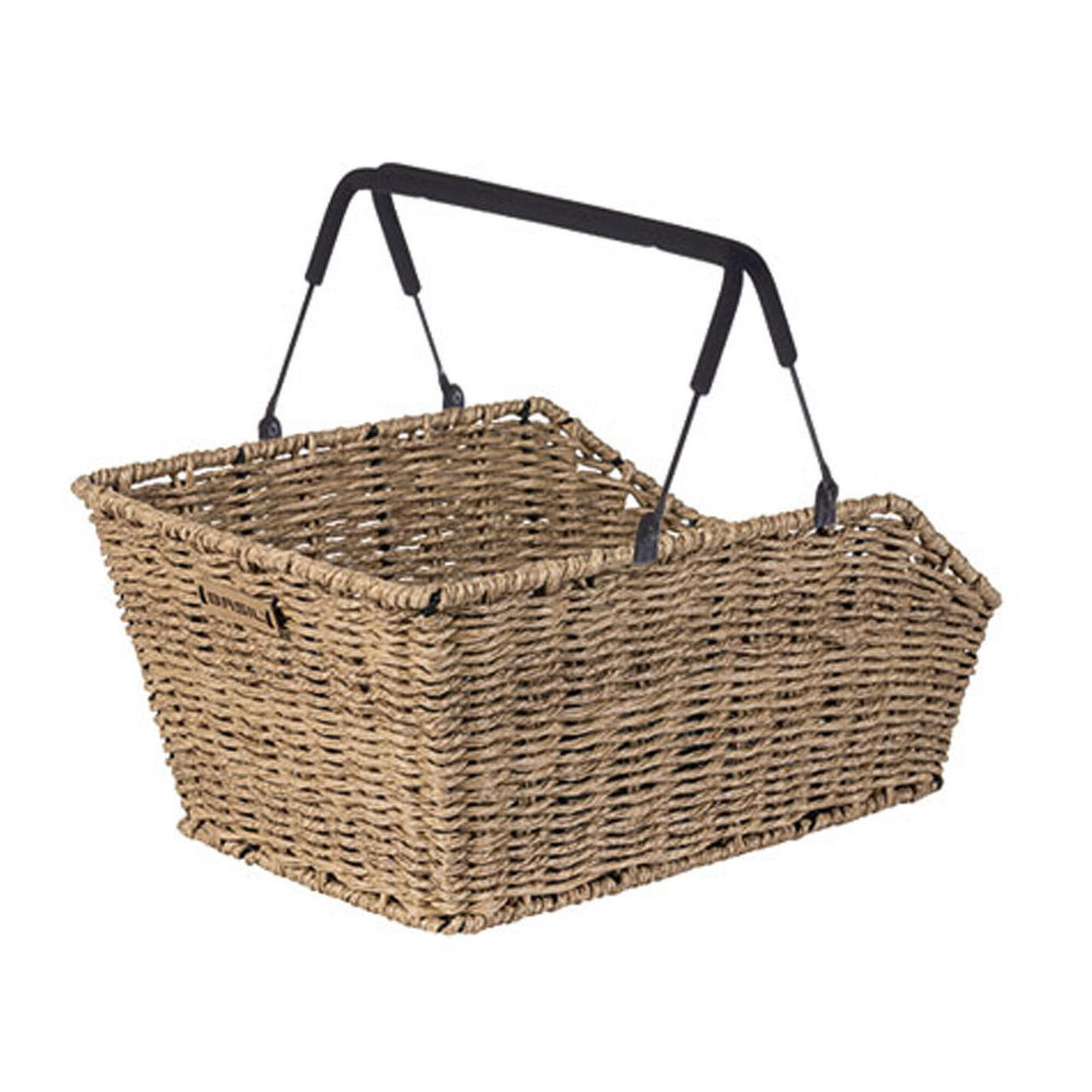Kosz Rowerowy Cento Rattan Look Multi 47 X 34 X 26 Cm - Trawa Morska