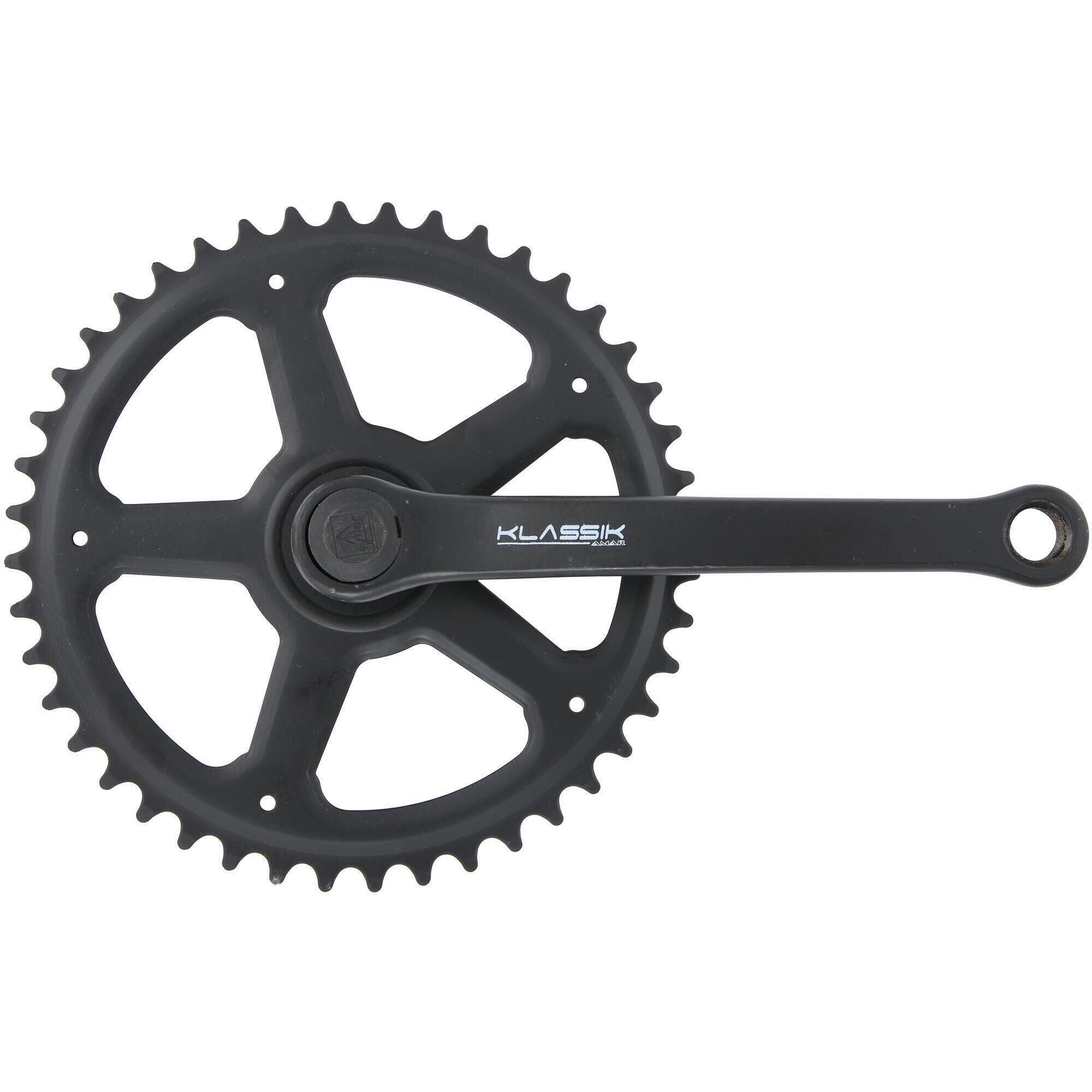 Zestaw korby Pieper 36t 1sp 125mm stalowy - idealny do jazdy miejskiej