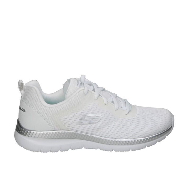 Buty Skechers Damskie Białe Sneakers Bountiful - Quick Path