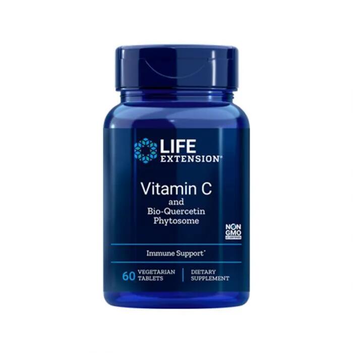 Witamina C + Bio-Quercetin Phytosome Life Extension 60 tabletek wegetariańskich
