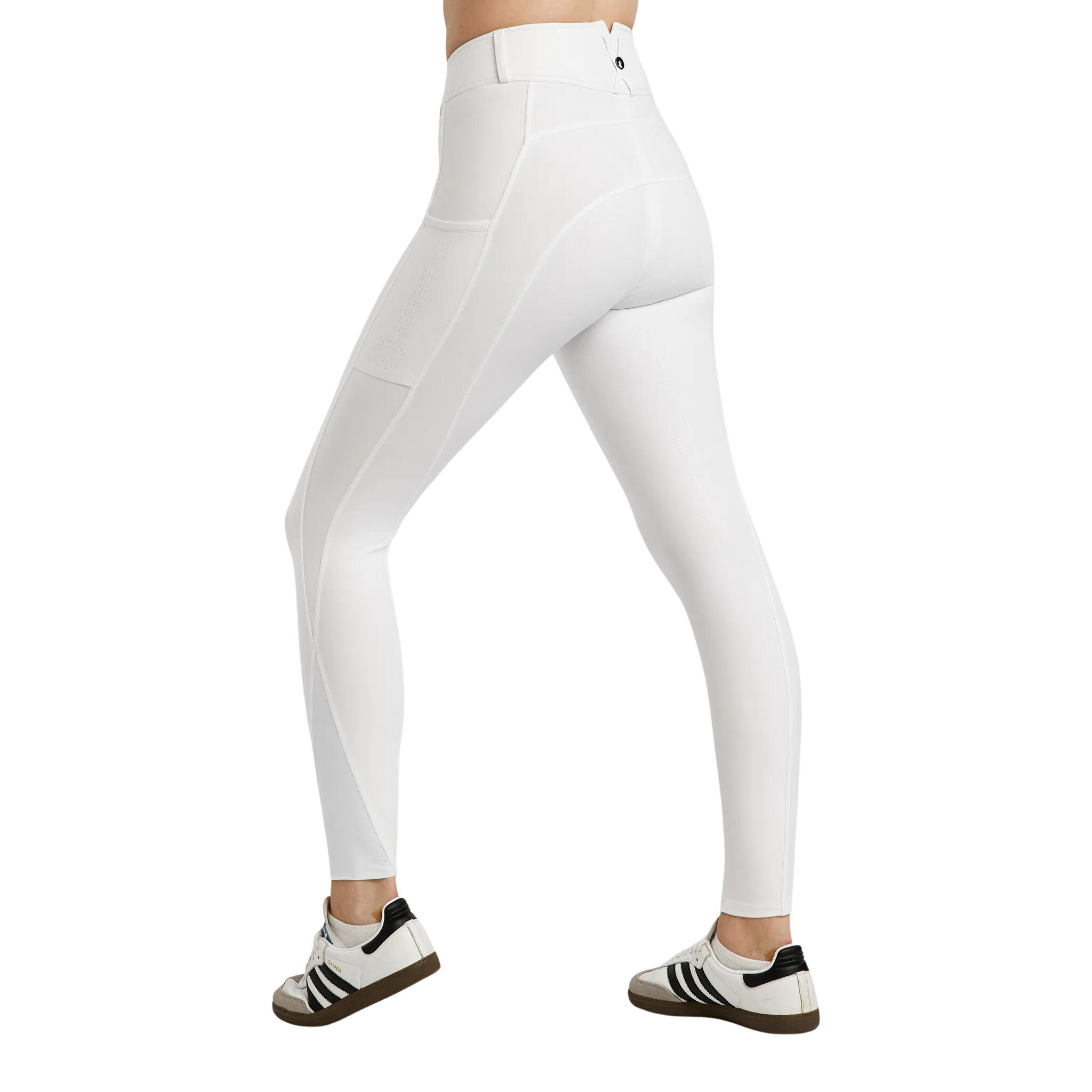 Damskie spodnie konkursowe o pełnej przyczepności Montar MoElaine Logo