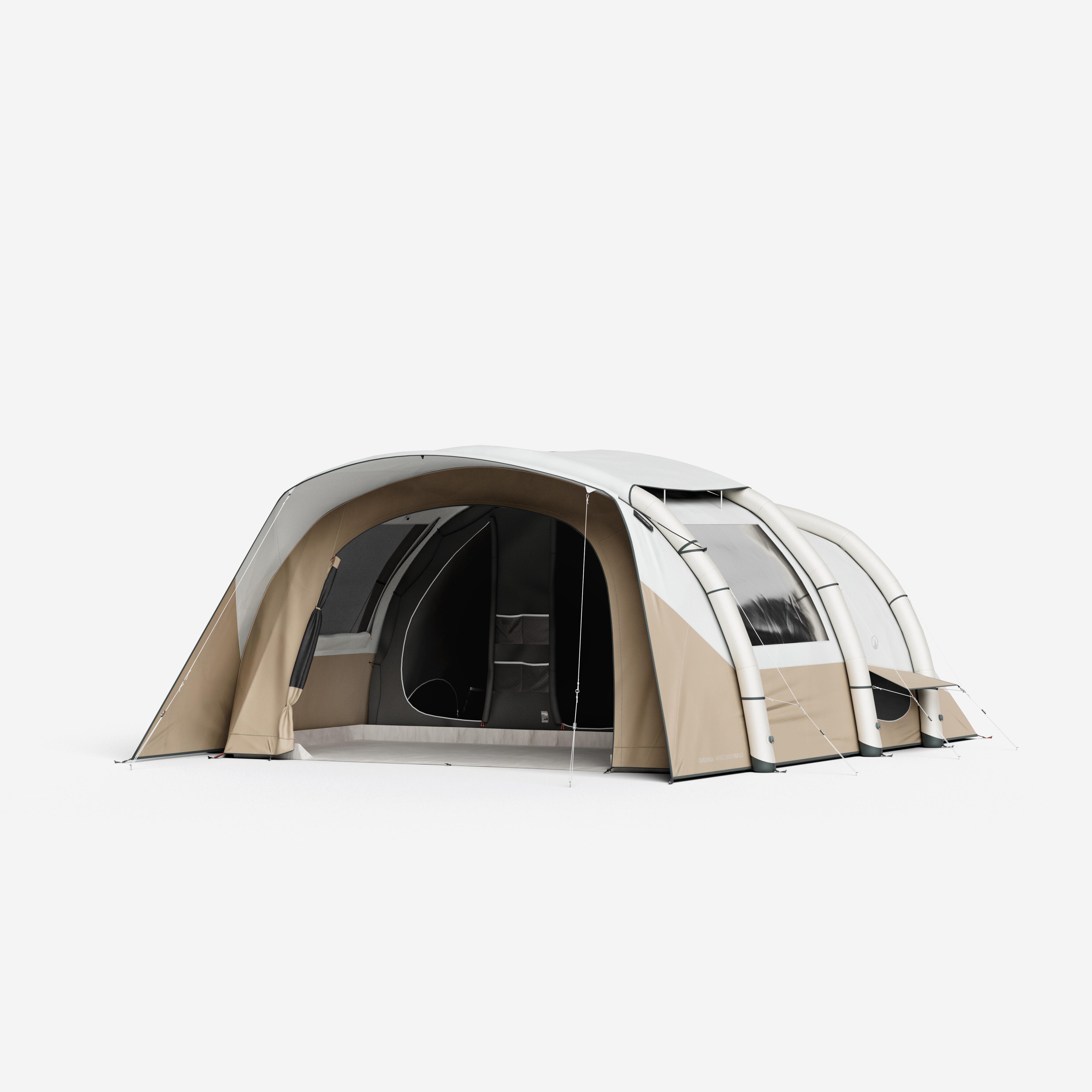 Namiot kempingowy dmuchany Quechua Air Seconds 6.3 Fresh & Black 6-os.