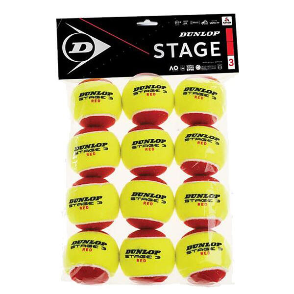 Piłki tenisowe dla dzieci Dunlop Stage 3 - 12 szt
