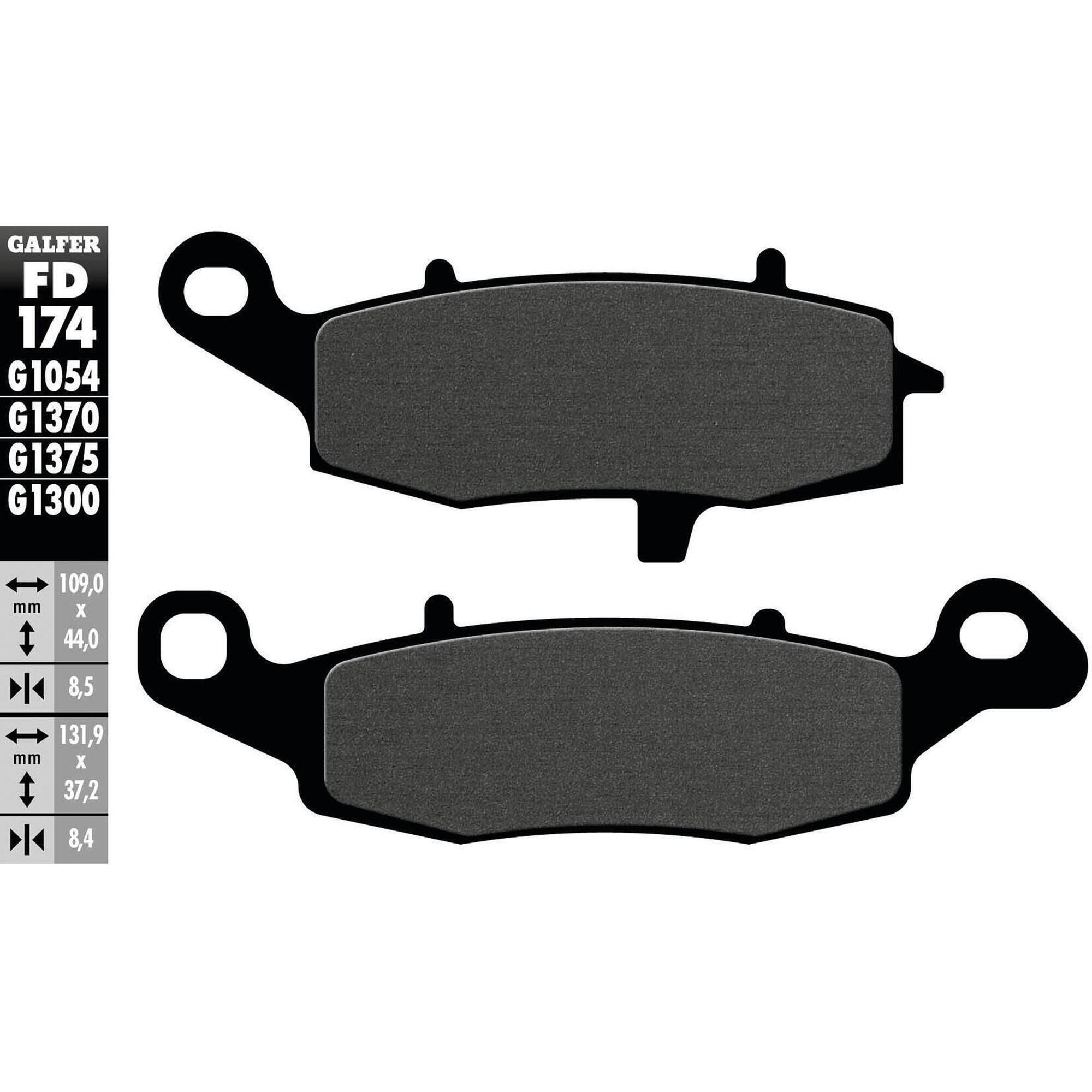 Organiczne klocki hamulcowe Galfer FD174 G1054 do rowerów