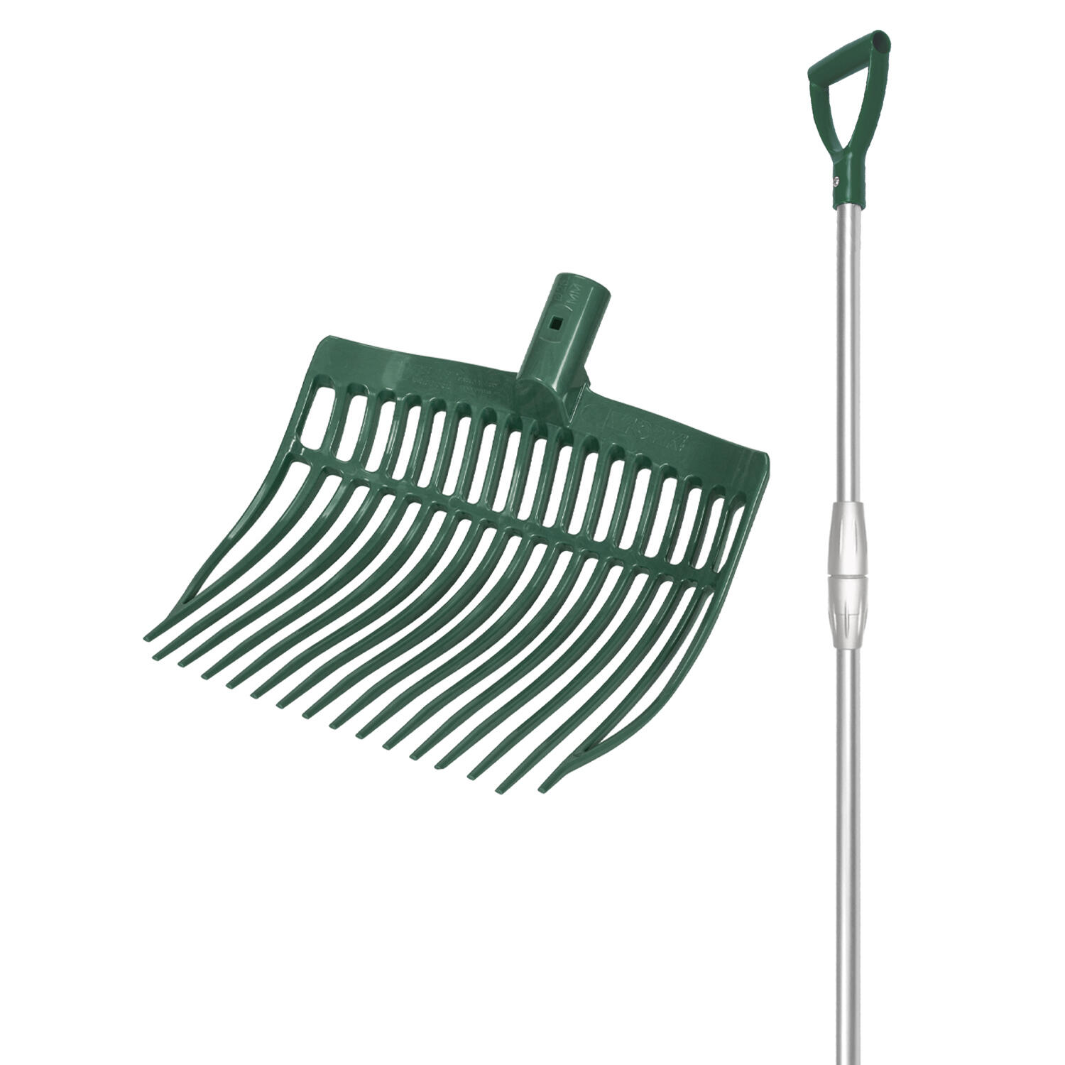 Łopatka z okrągłym końcem + teleskopowy aluminiowy uchwyt V-Plast