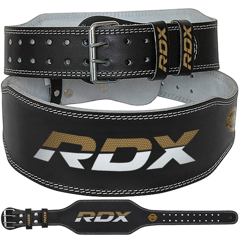 Pas do podnoszenia ciężarów RDX Belt 6" Leather