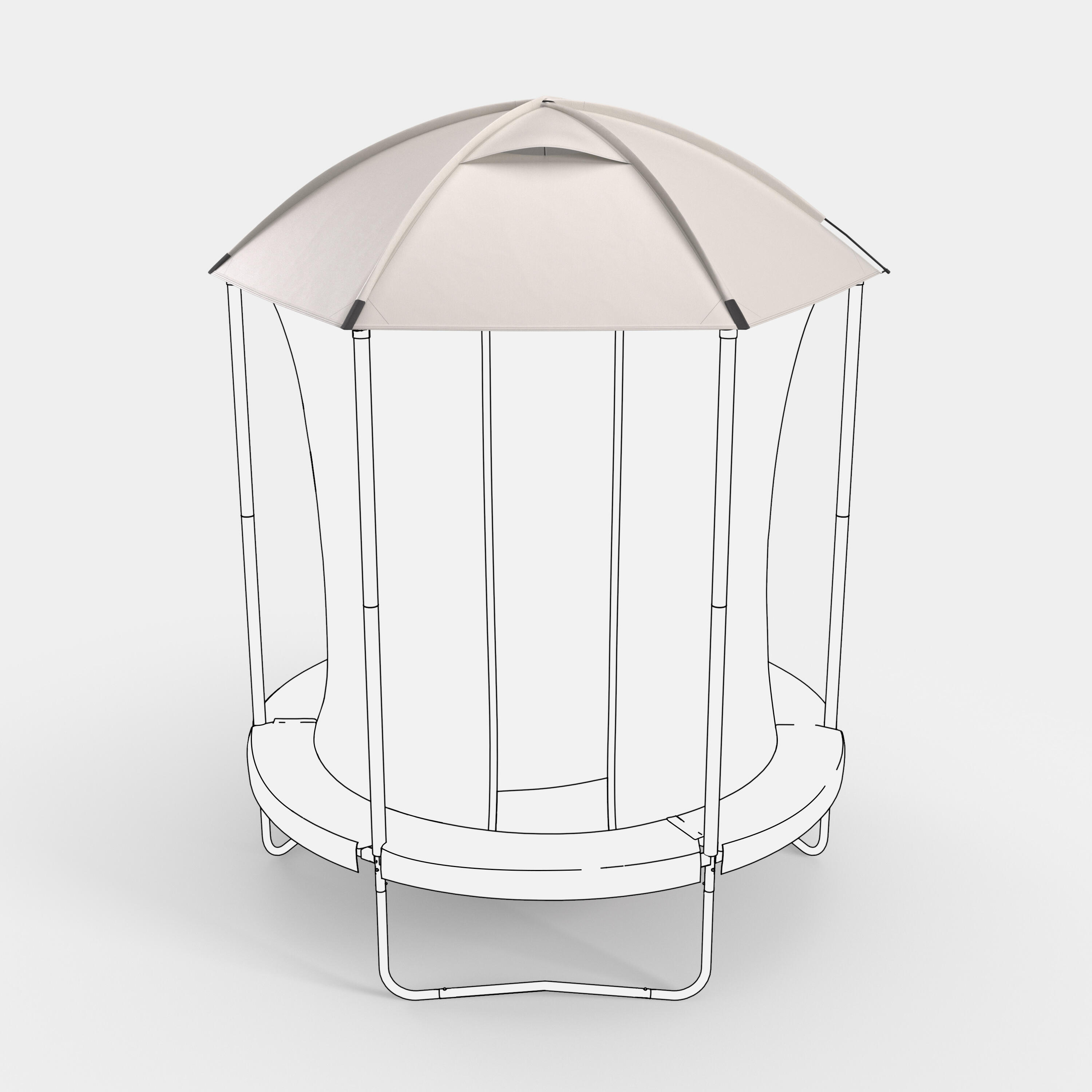 Kopuła ochronna do trampoliny Domyos 240