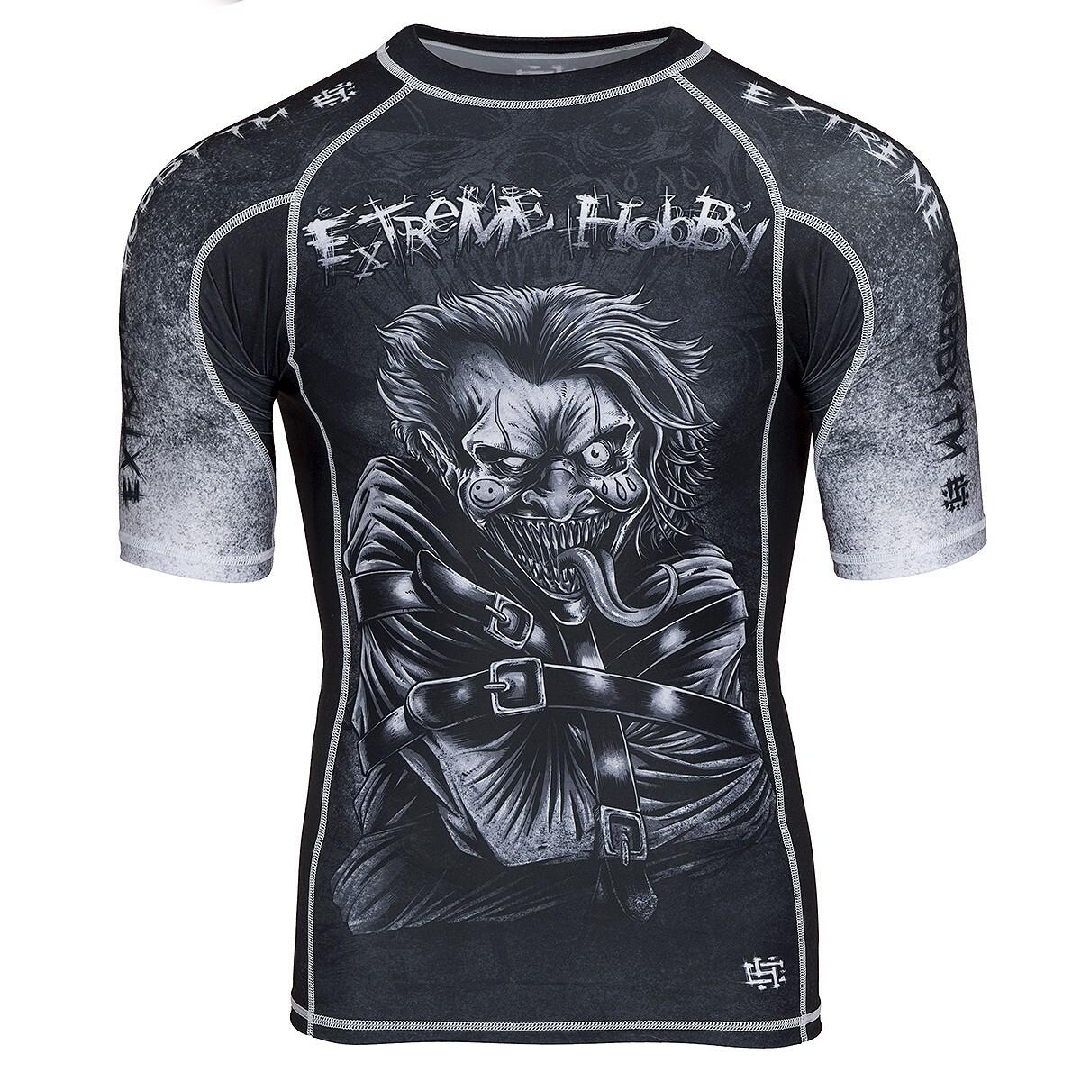 Koszulka Męska Rashguard MMA na Siłownię EXTREME HOBBY PSYCHO CLOWN