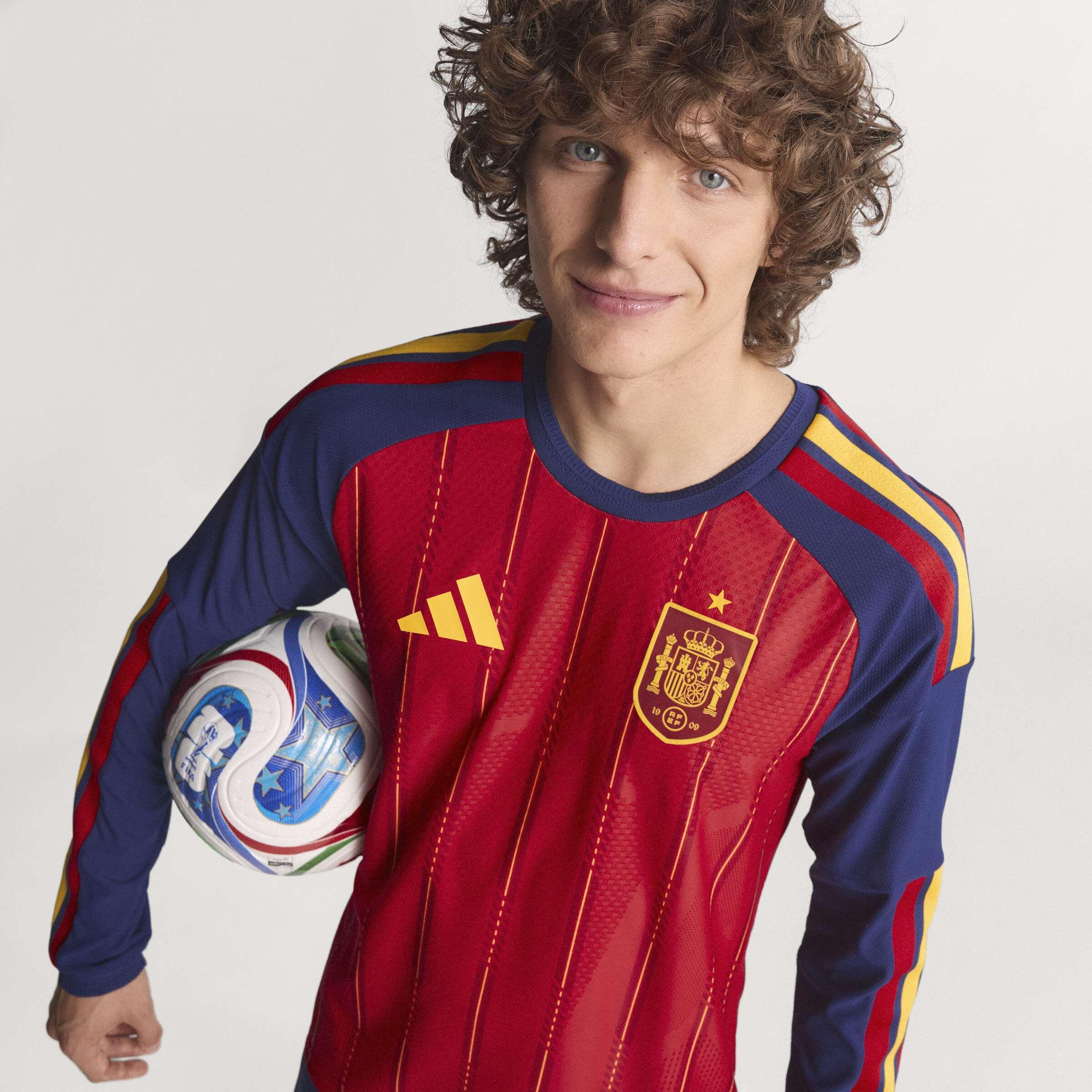 Koszulka Spain 26 Home Authentic Long Sleeve