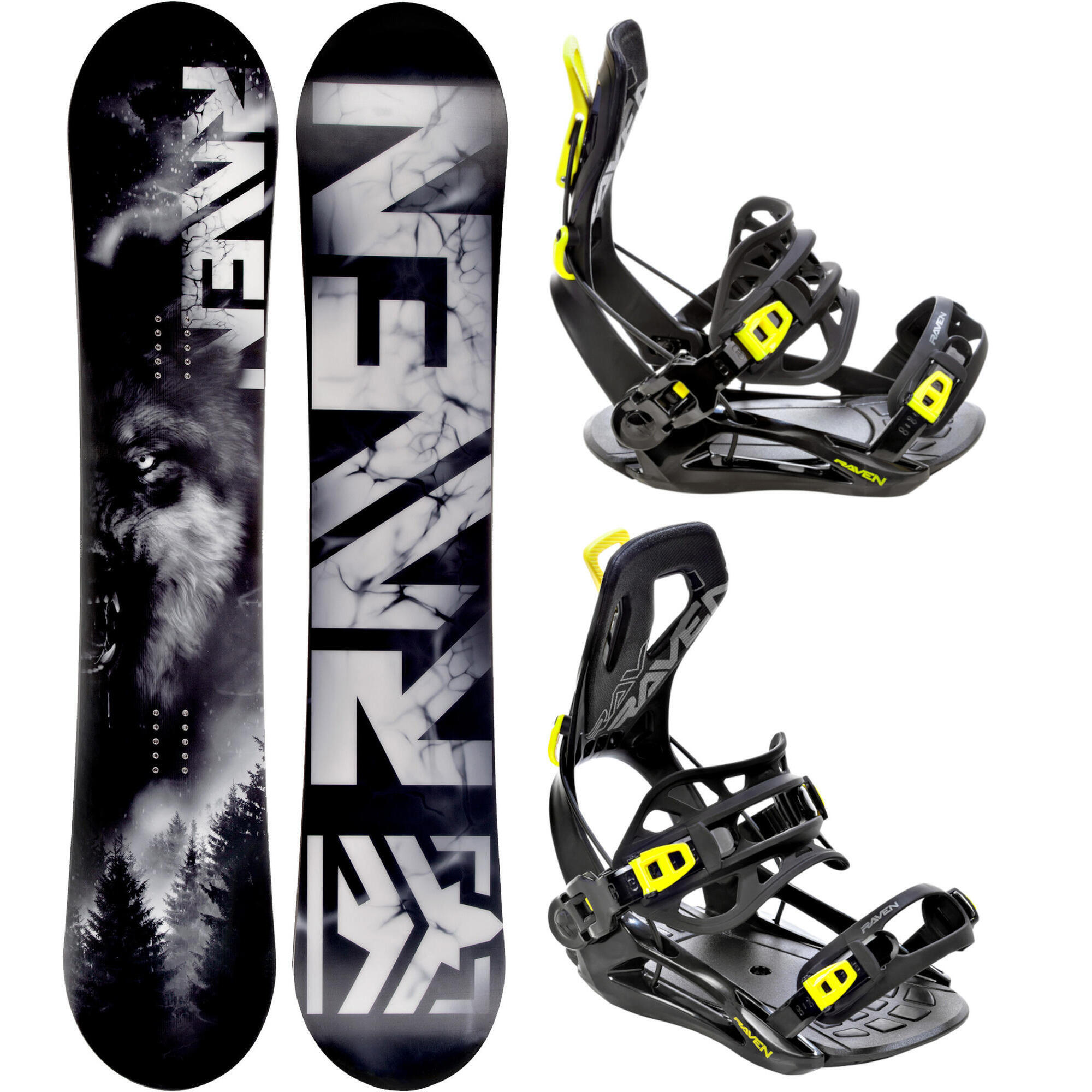 Zestaw Snowboard Raven Lupus + Wiązania Raven FT360