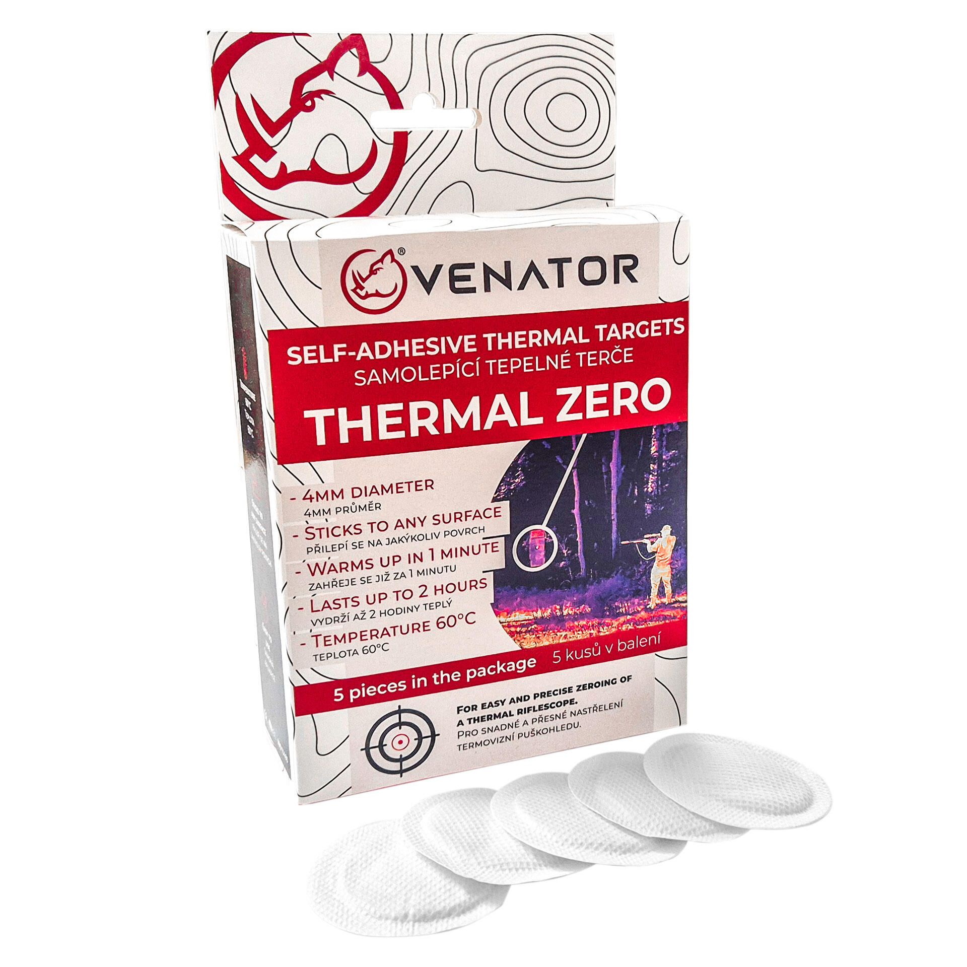 Samoprzylepne termo cele Venator 5szt - Komfort Ciepła