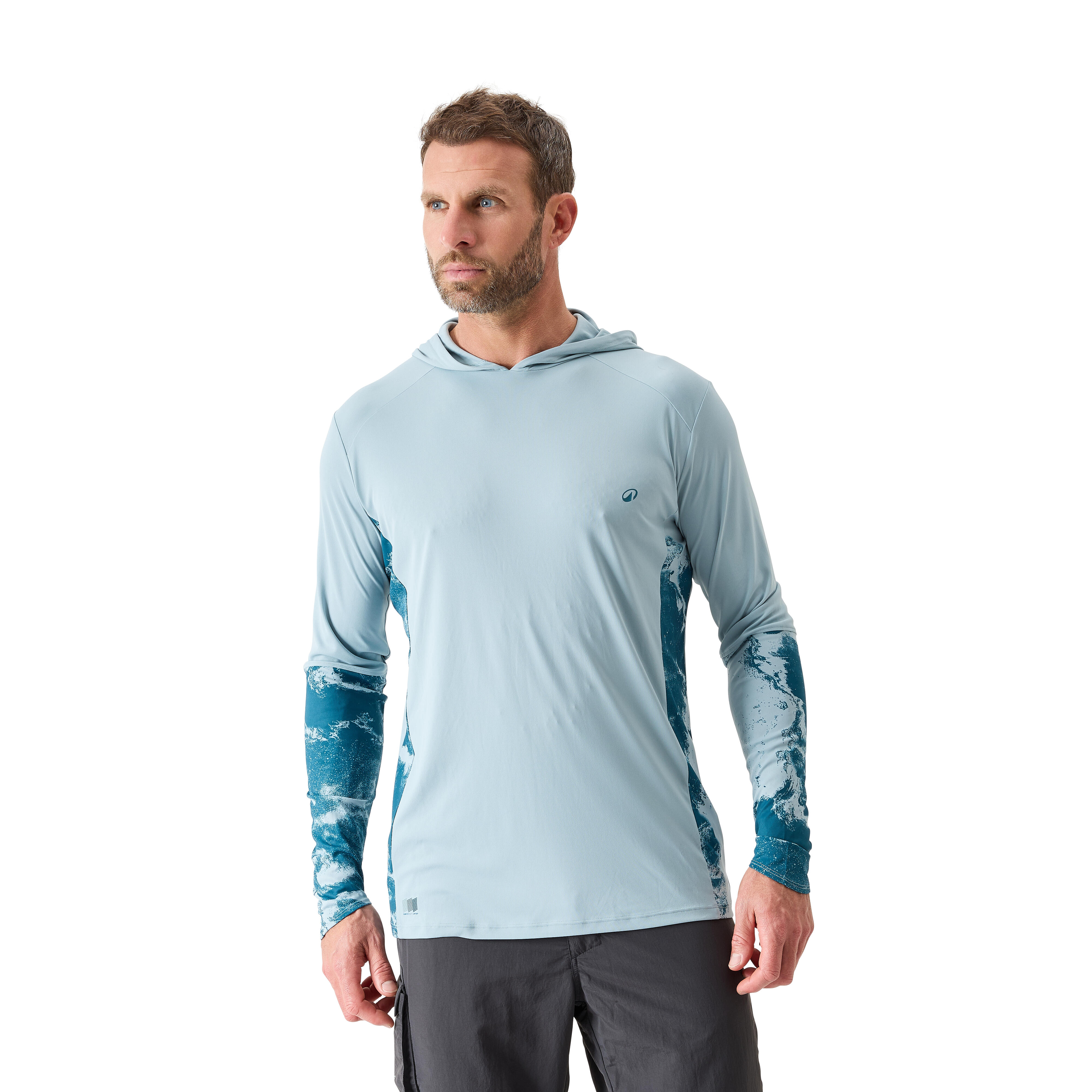 Koszulka wędkarska Caperlan Anty-UV Caperlan 500 UPF 50+