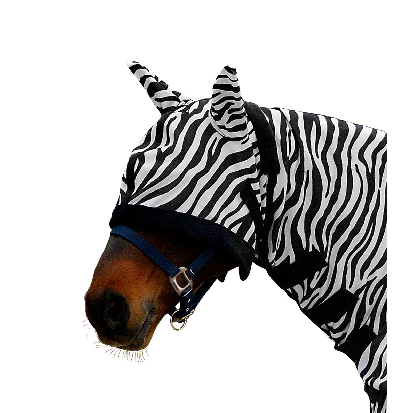 Czapka z muchą dla koni Waldhausen Zebra