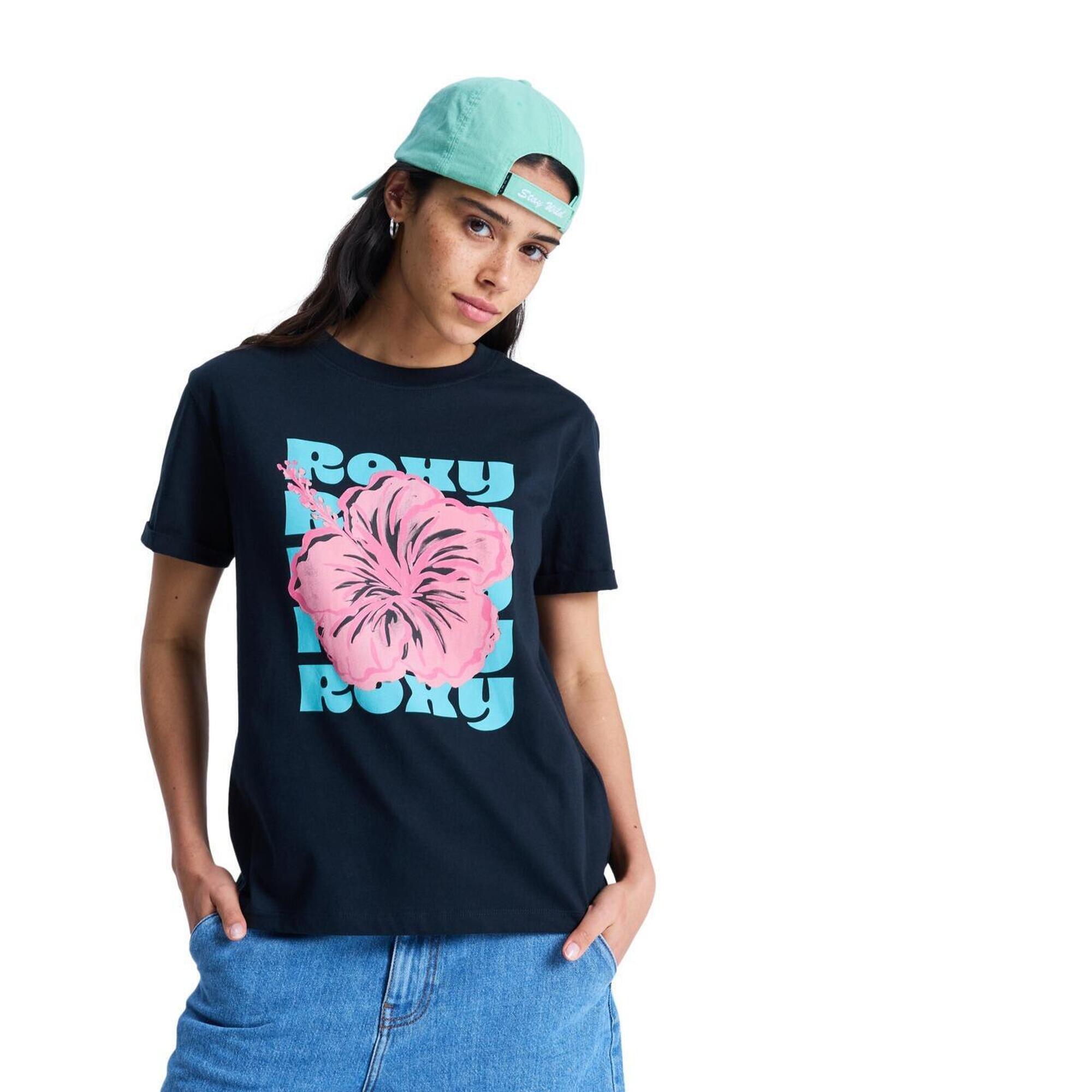 Koszulka z krótkim rękawem dla Kobiety OCEANREGULAR POSTER Czarny