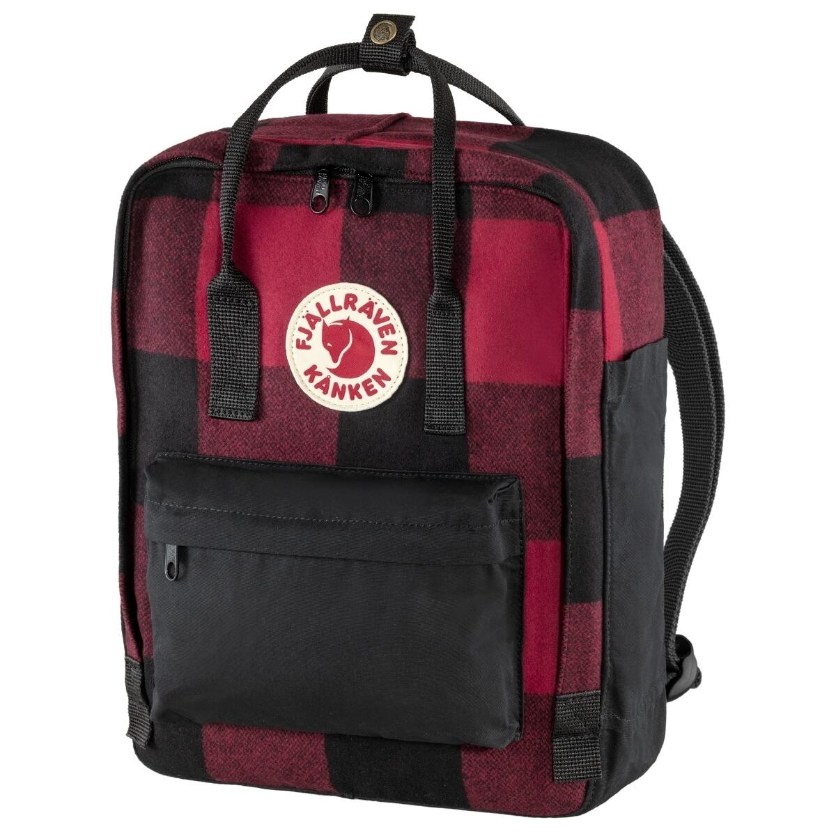 Plecak miejski Fjallraven Kanken Re-Wool - red/black