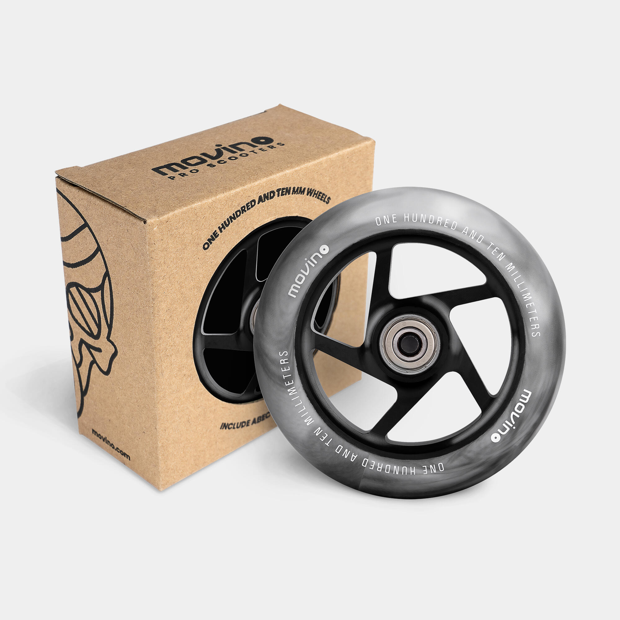 Kółka do hulajnogi wyczynowej Movino Alu Core 110 mm (grey) 2 szt X-Core