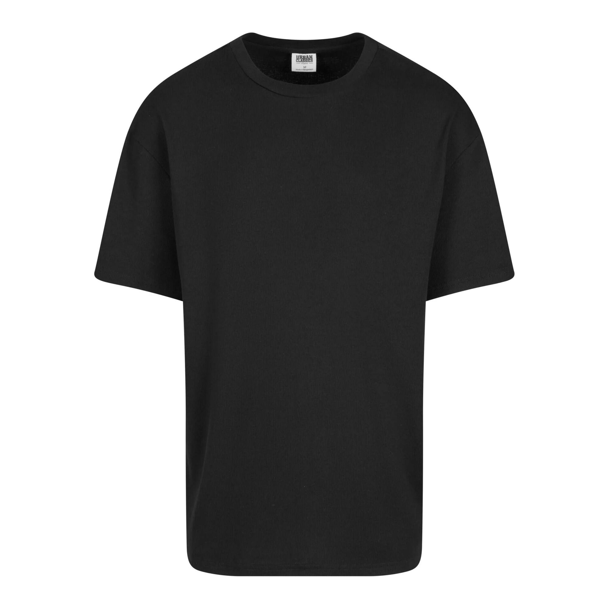 T-shirt Męski Prążkowana Oversized