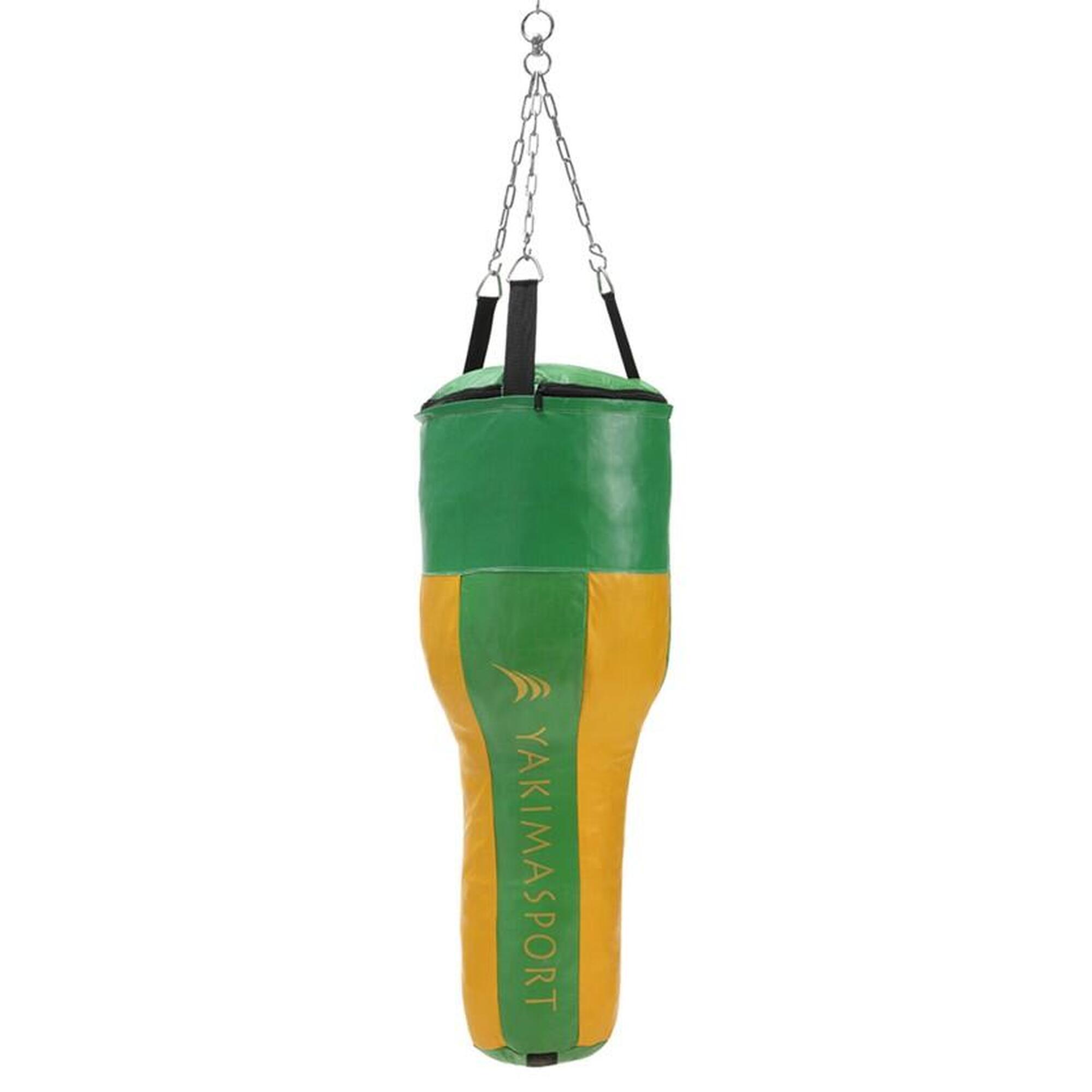 Worek bokserski hakowy treningowy Yakimasport 100x35 cm - skóra naturalna