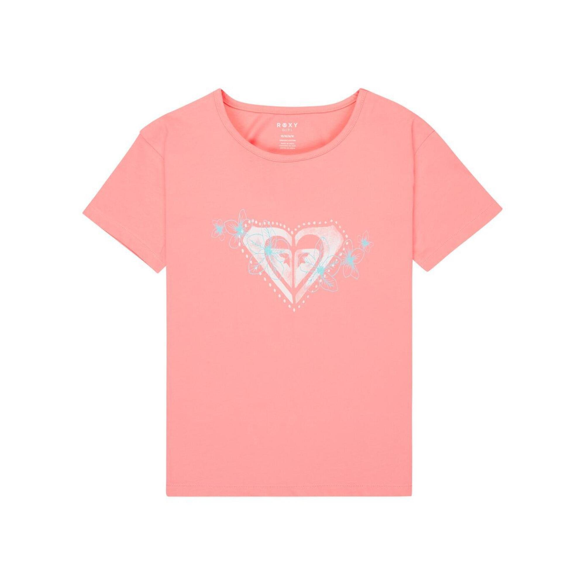 Koszulka z krótkim rękawem dla Dziewczynki LILYREGULAR NIGHT Różowy