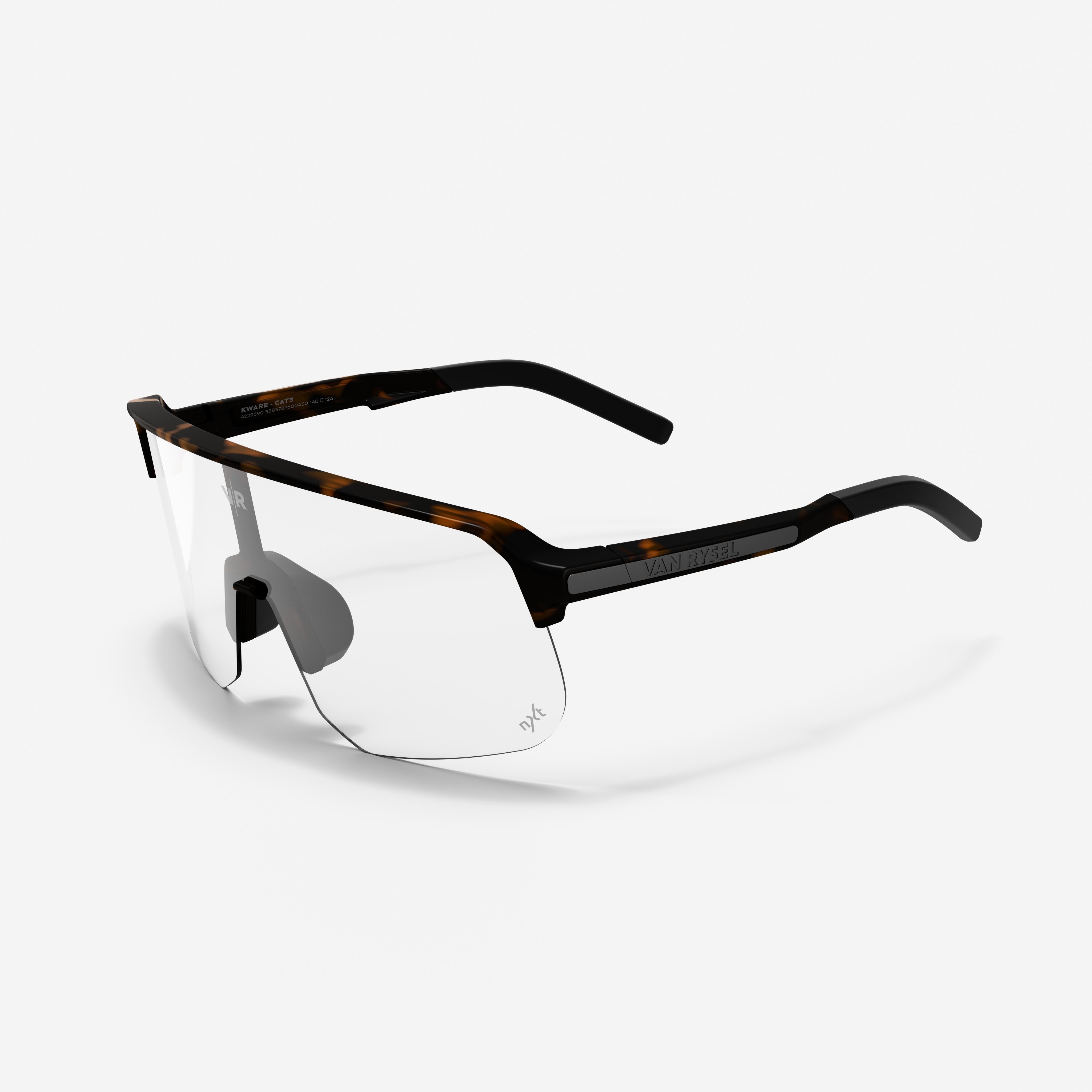 Okulary rowerowe Btwin Kware fotochromowe Havana