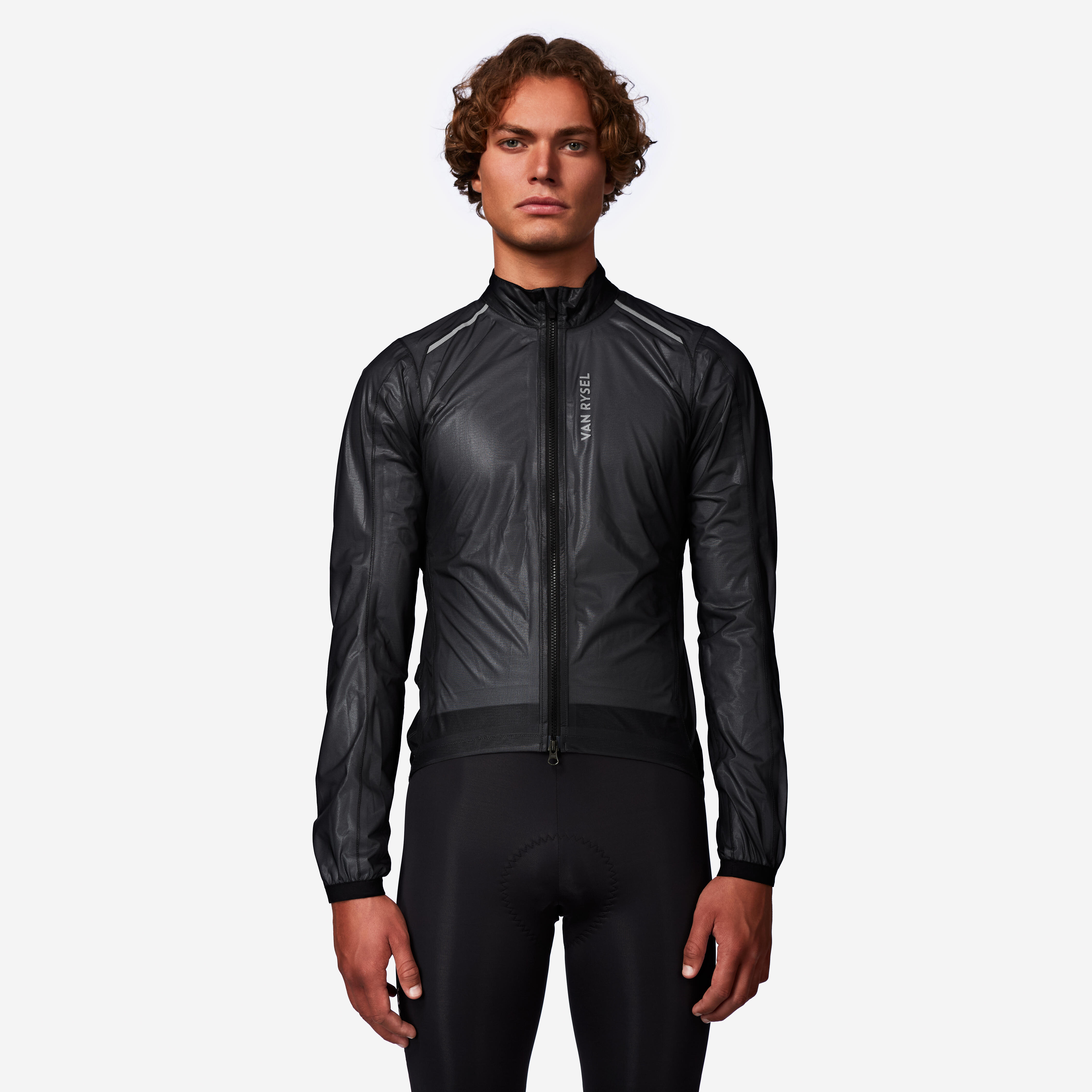 Kurtka rowerowa szosowa Van Rysel Racer Ultralight przeciwdeszczowa