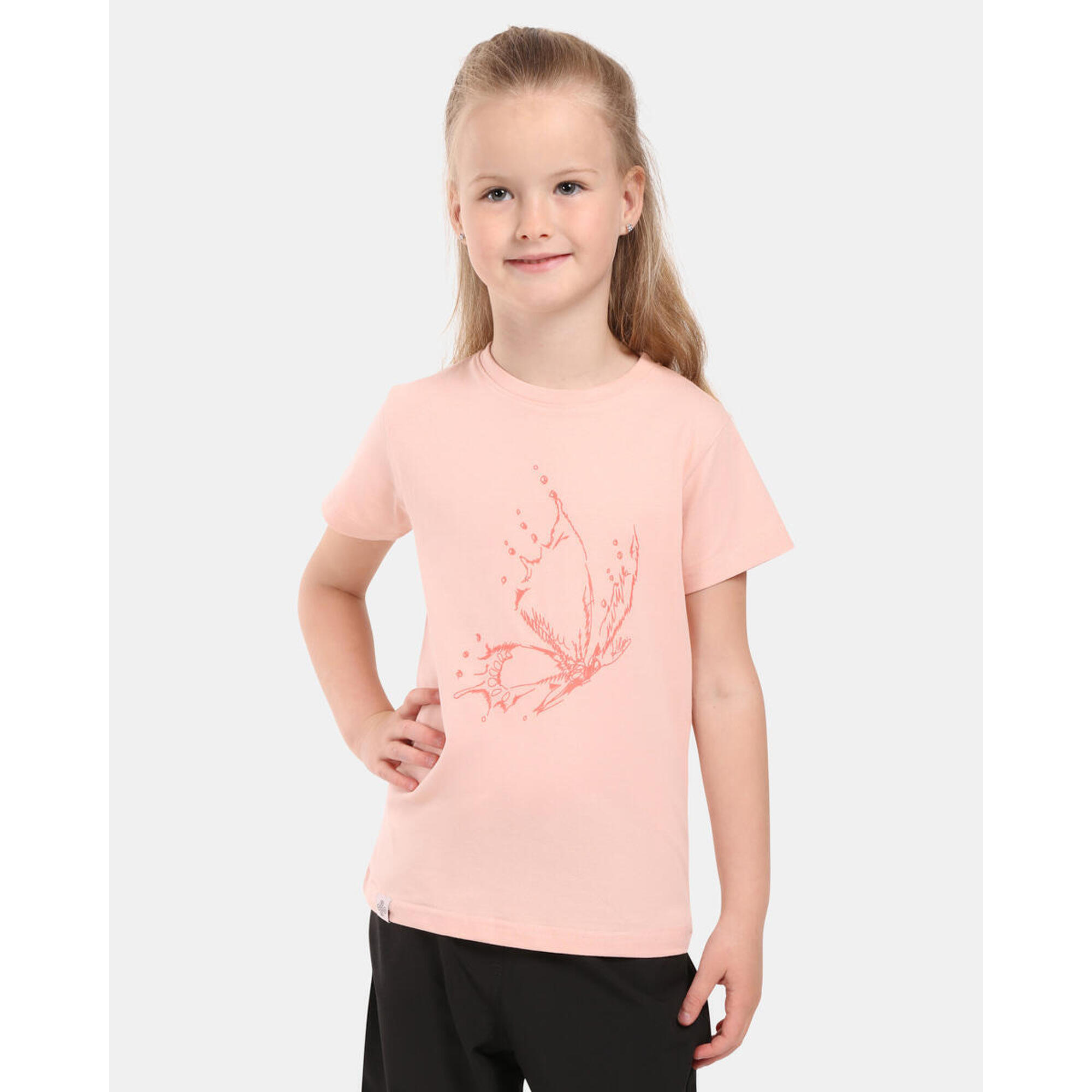 Dziewczęca koszulka bawełniana Kilpi MALGA-JG
