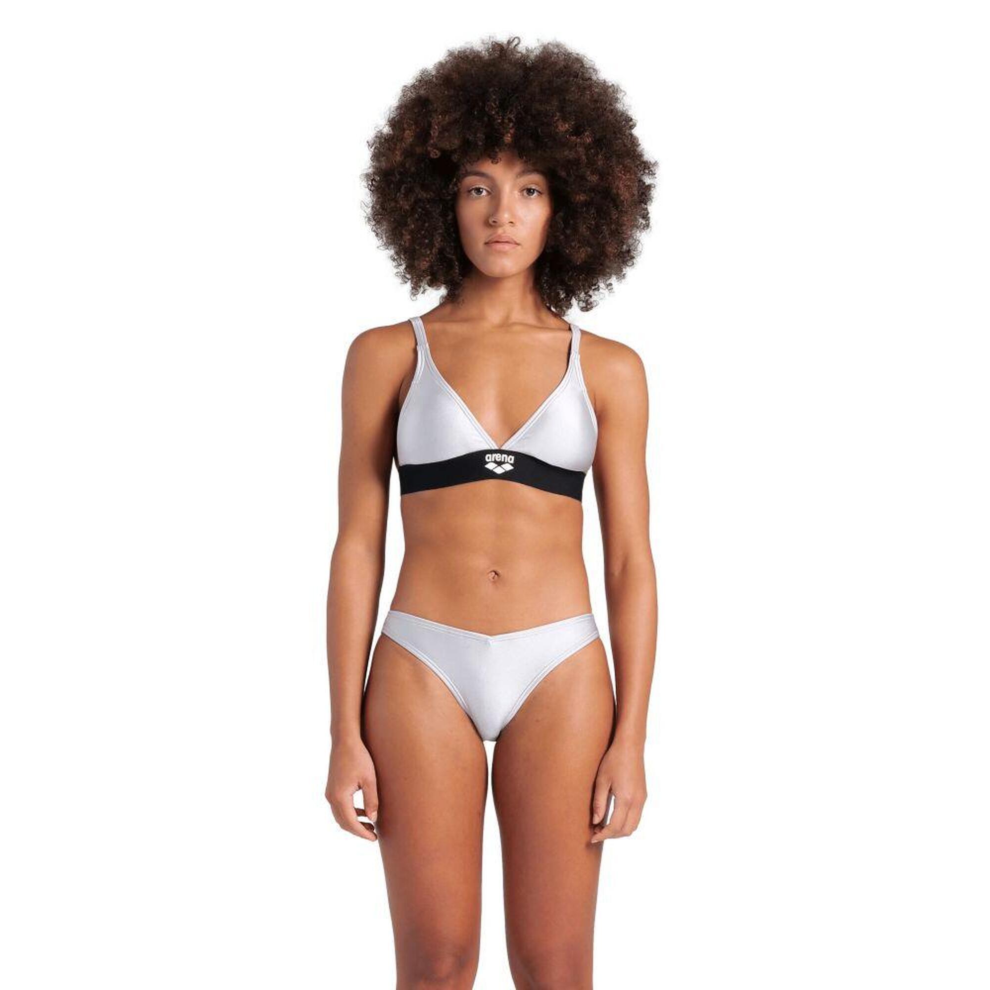 Strój kąpielowy damski dwuczęściowy bikini kostium basen Arena Logo Tape