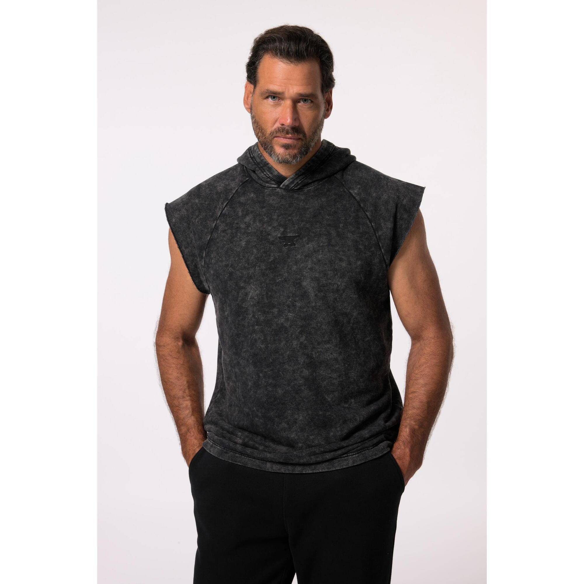 Męska Bluza fitness Belly Fit kaptur bez rękawów do rozm. 7XL