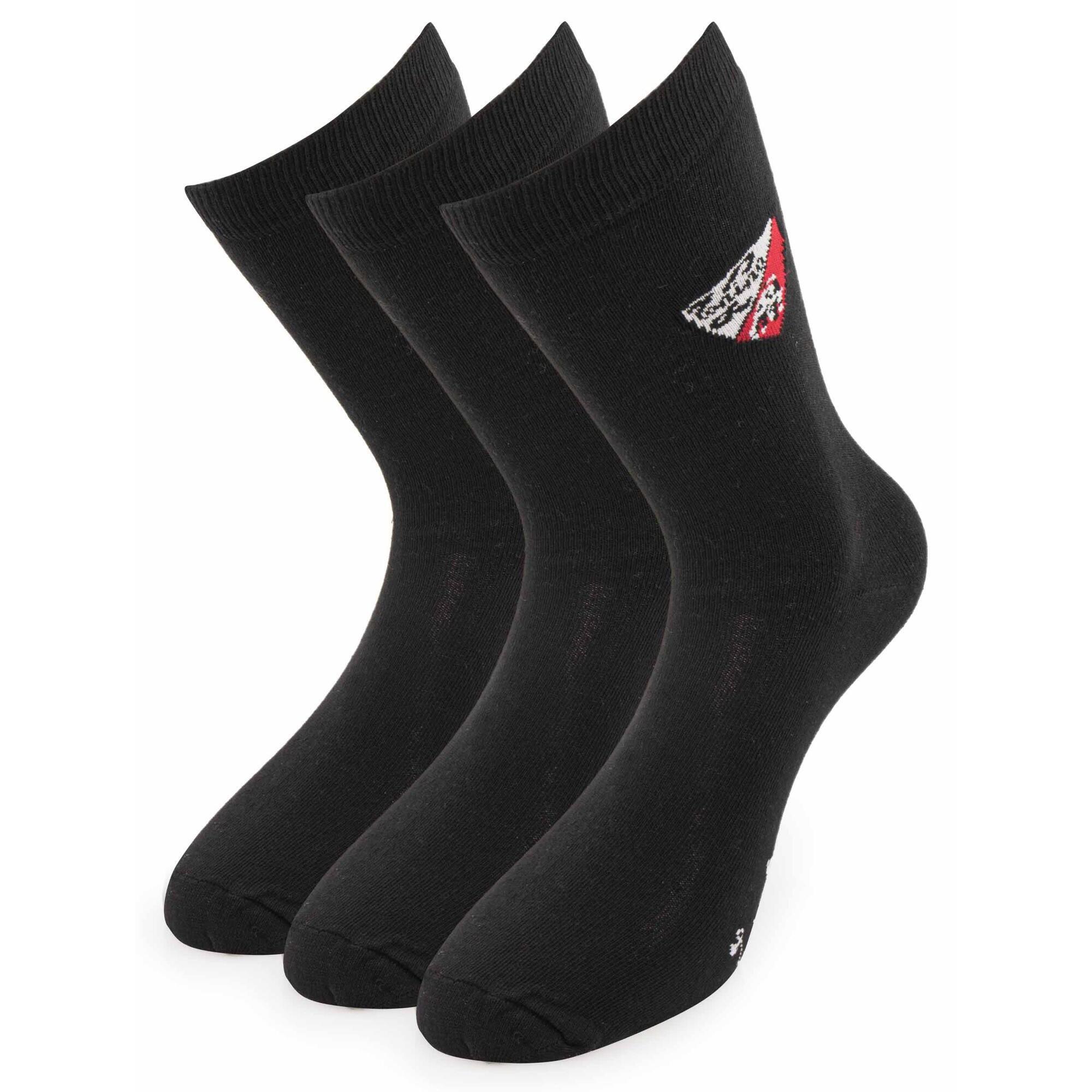 Czarne skarpetki Tonino Lamborghini 3-pack rozmiar 43-46 z bawełny