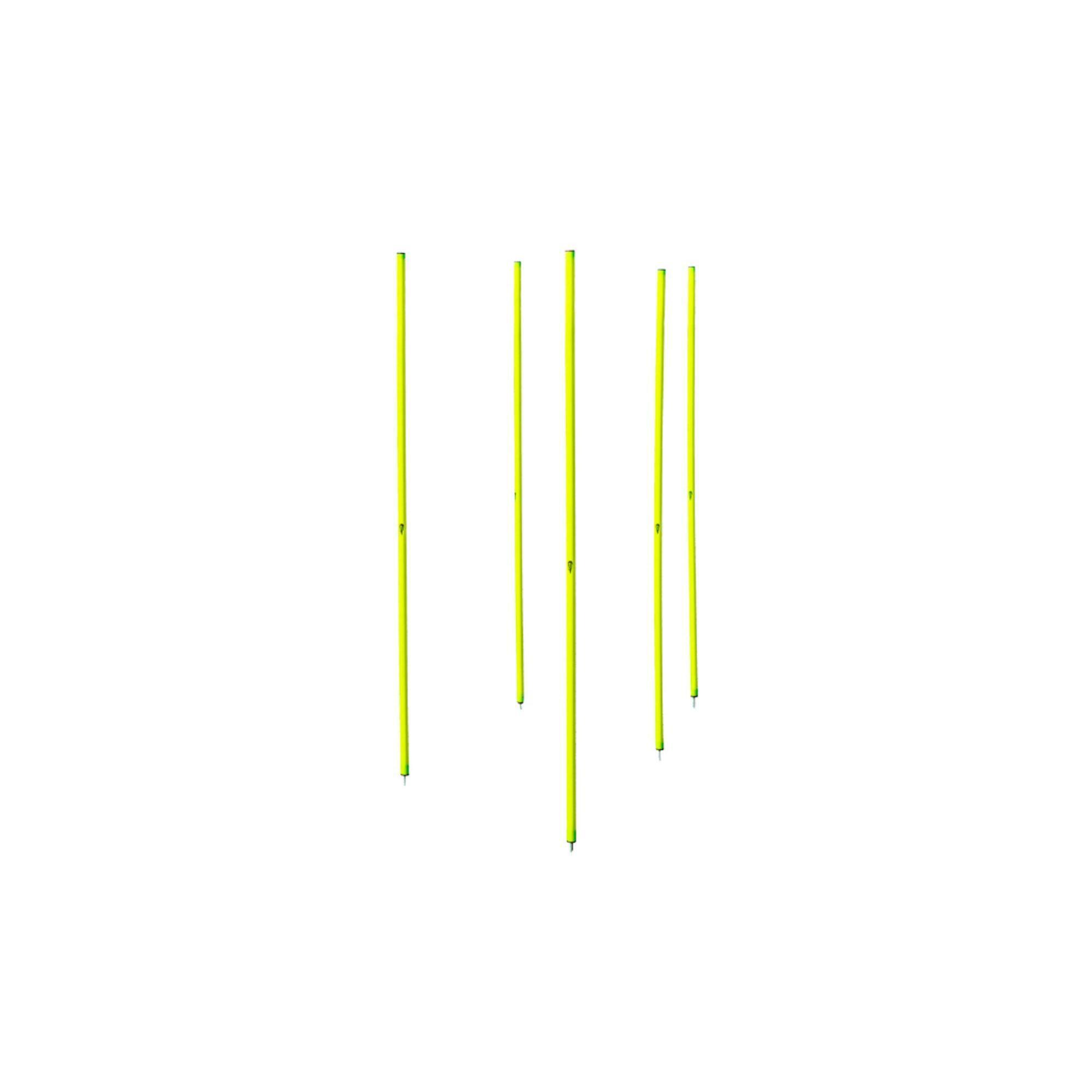 Zestaw 5 żółtych tyczek slalomowych